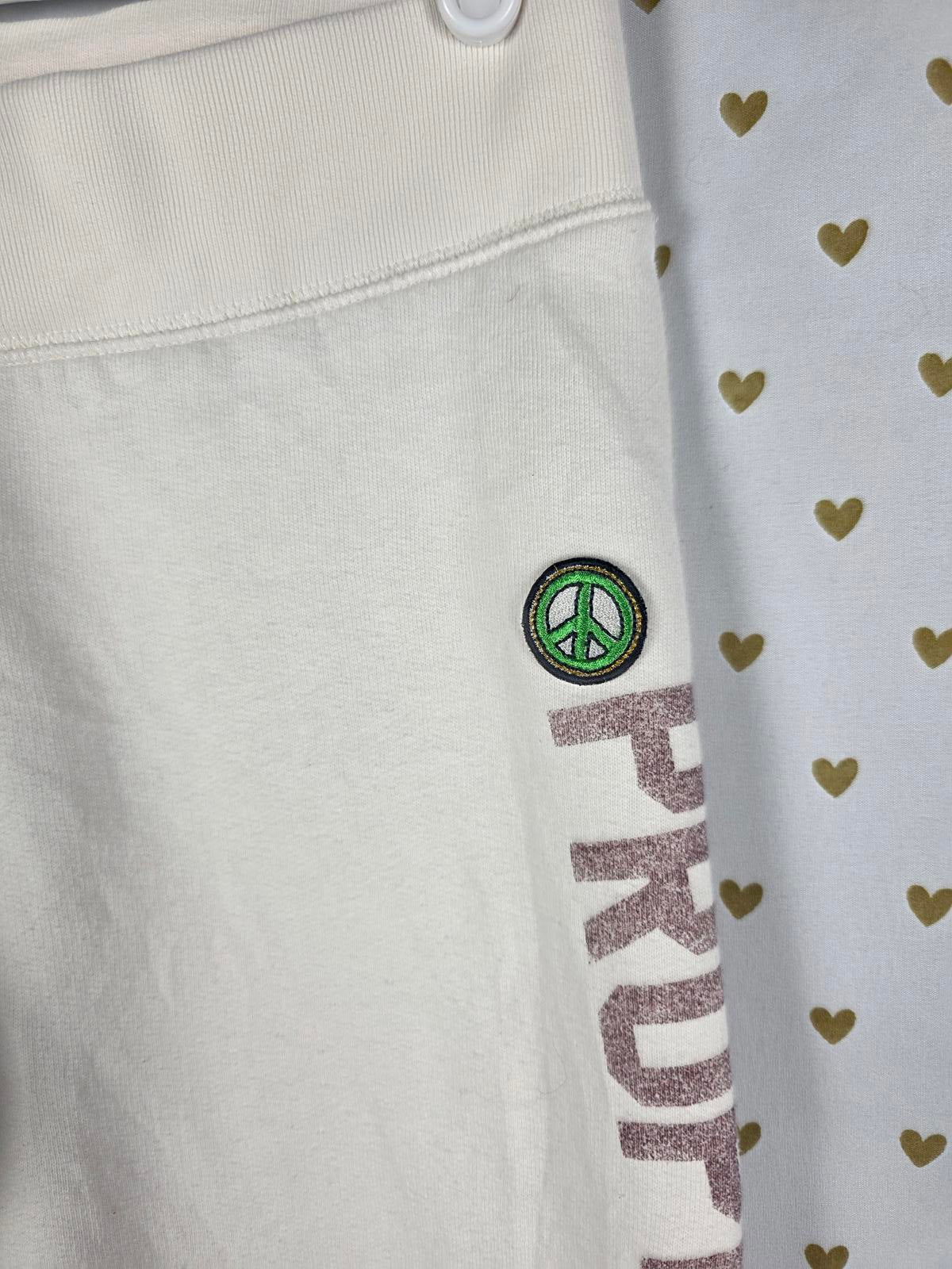 Victorias Secret VINTAGE y2k Property of PINK 86 Peace JOGGERS Sweatpants XS