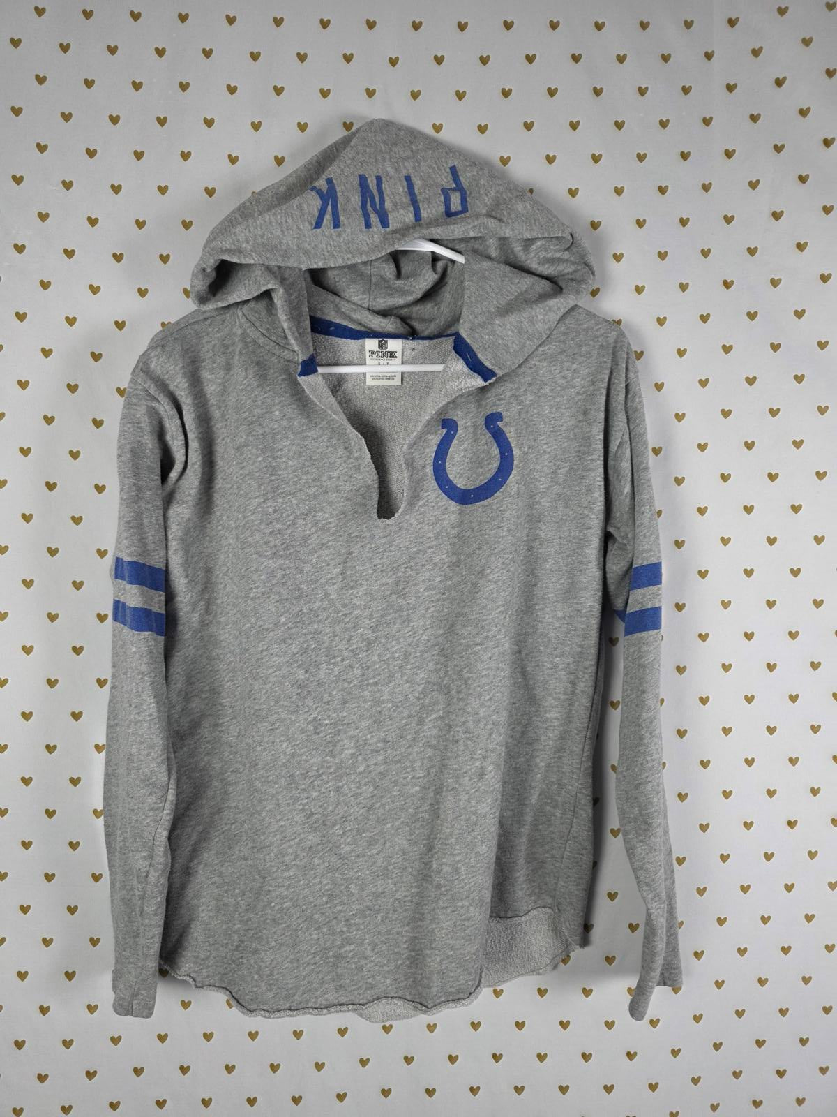 Victorias Secret Pink INDIANAPOLIS COLTS Hoodie Sweater NFL SMALL