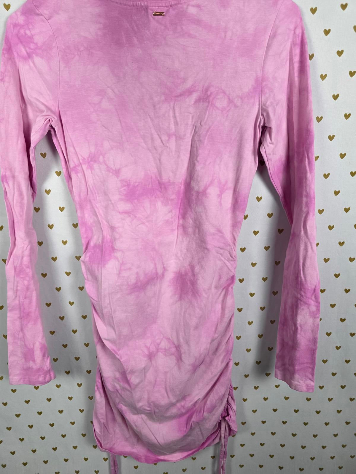 Victorias Secret PINK Tye Dye Cinched Side Long sleeve Dress XS