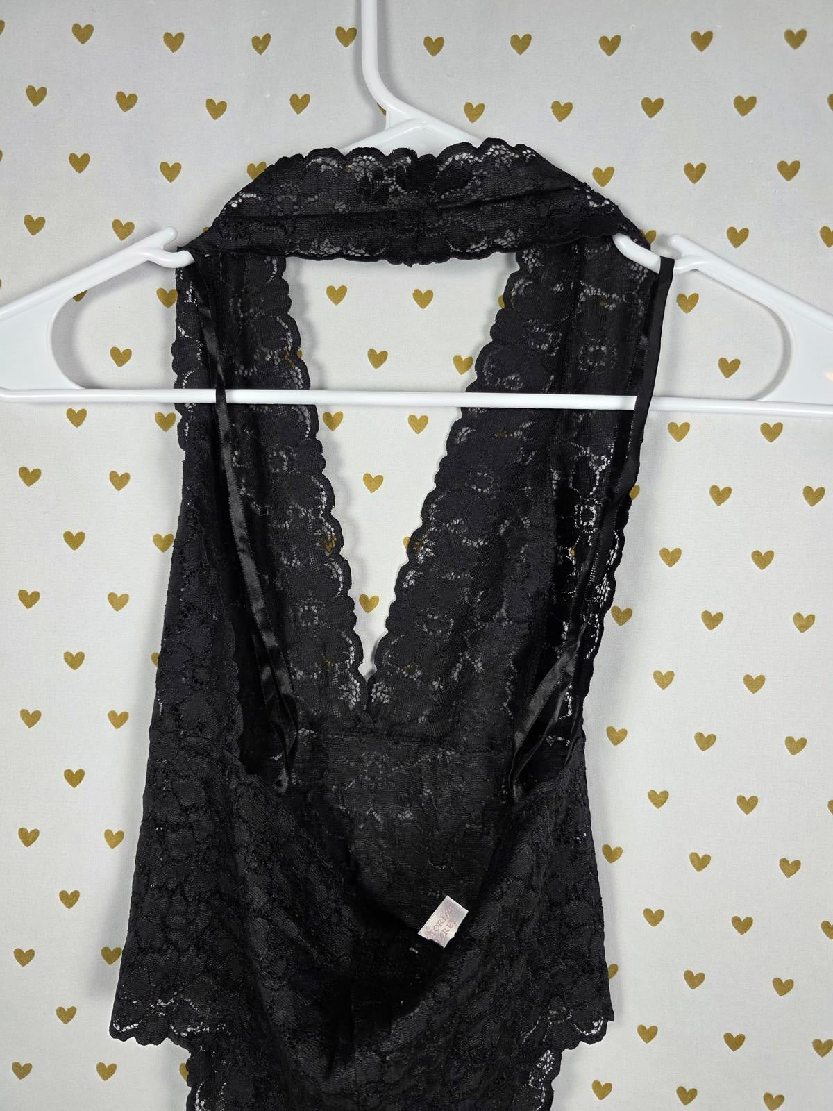 Victorias Secret NEW Nwt VINTAGE y2k '02 Lace halter teddy sexy  Lingerie SMALL