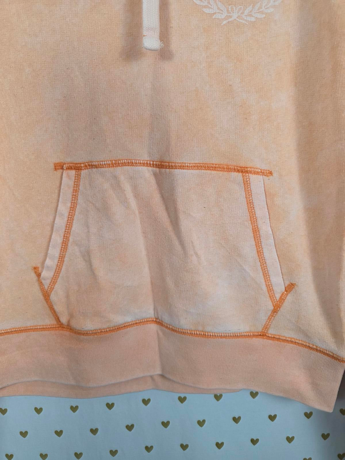 Victorias Secret Pink UNIQUE Pullover Hoodie Sweater Peach SMALL
