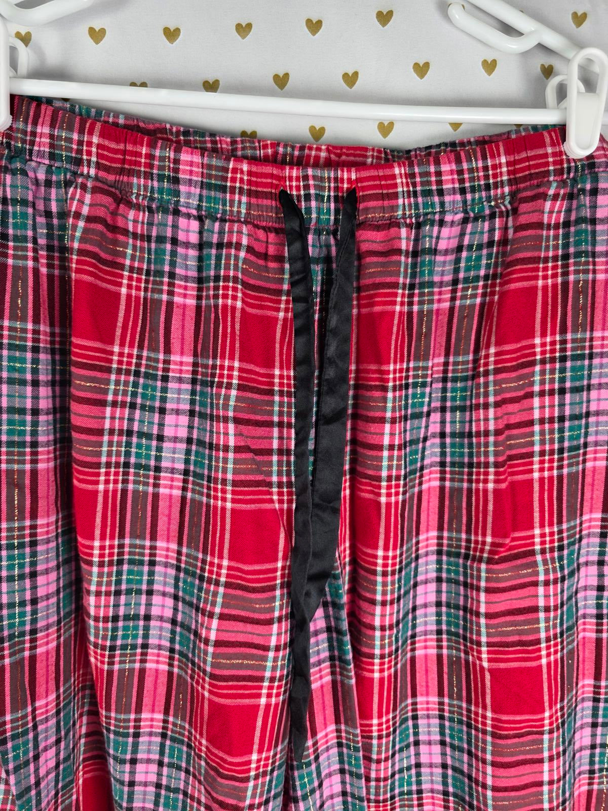 Victorias Secret LARGE Plaid Sleep Set Button Down Shirt & Pants