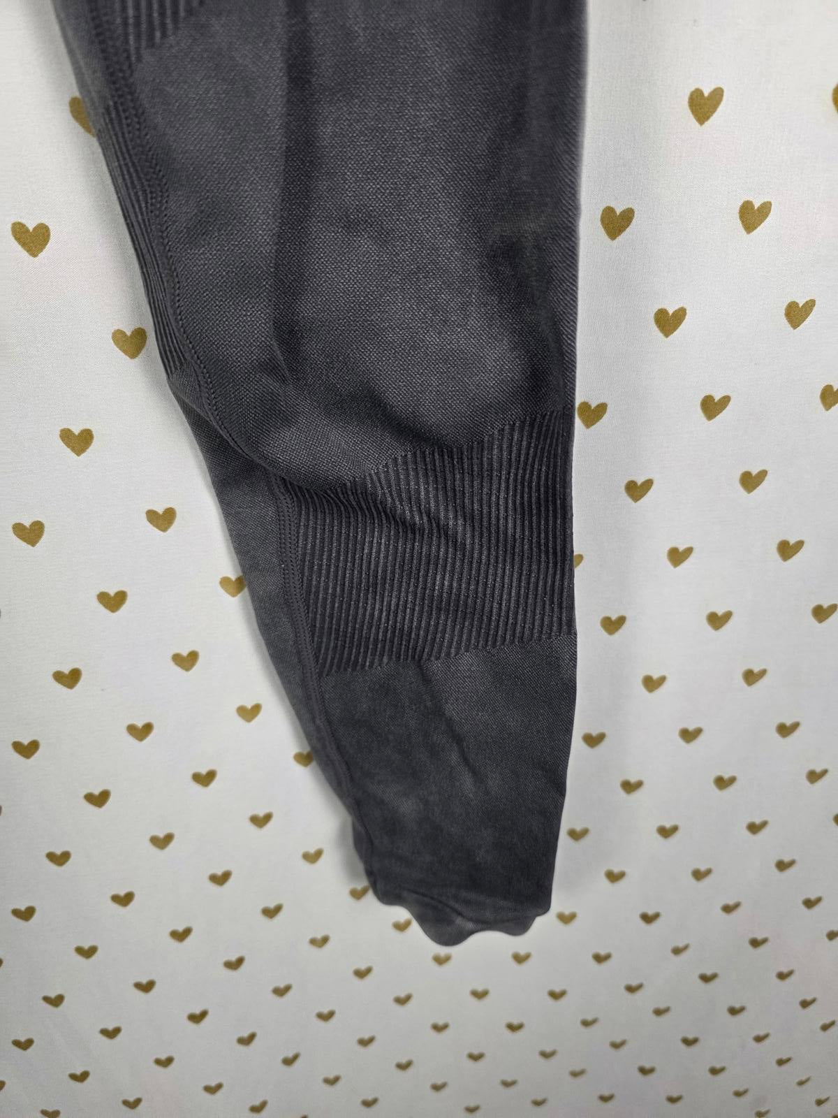 Victorias Secret PINK Grey textured leggings SEAMLESS pants active yoga SMALL