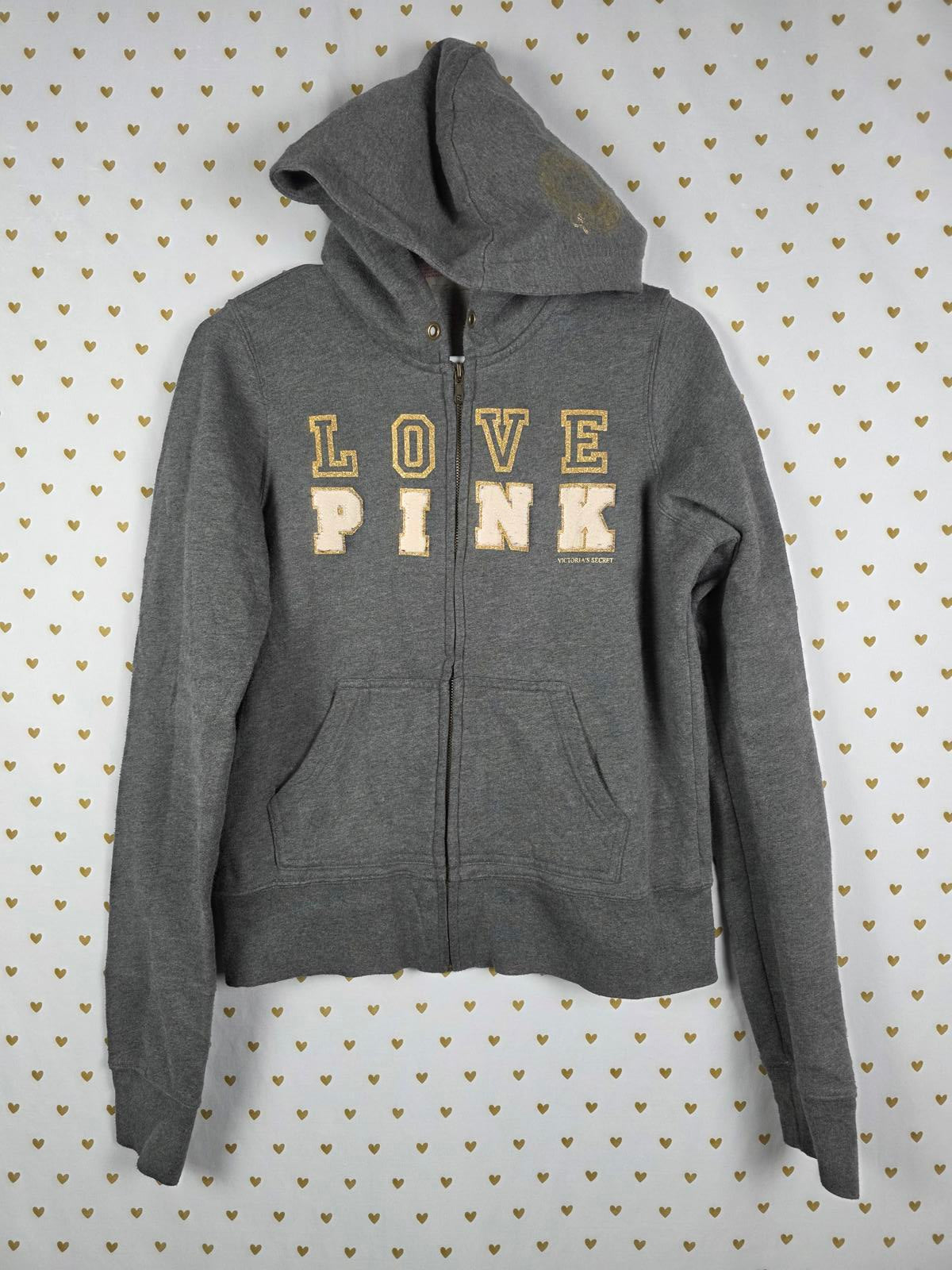 Victorias Secret Pink FAVORITE SWEATS y2k Vintage LARGE Embroidered UNIVERSITY
