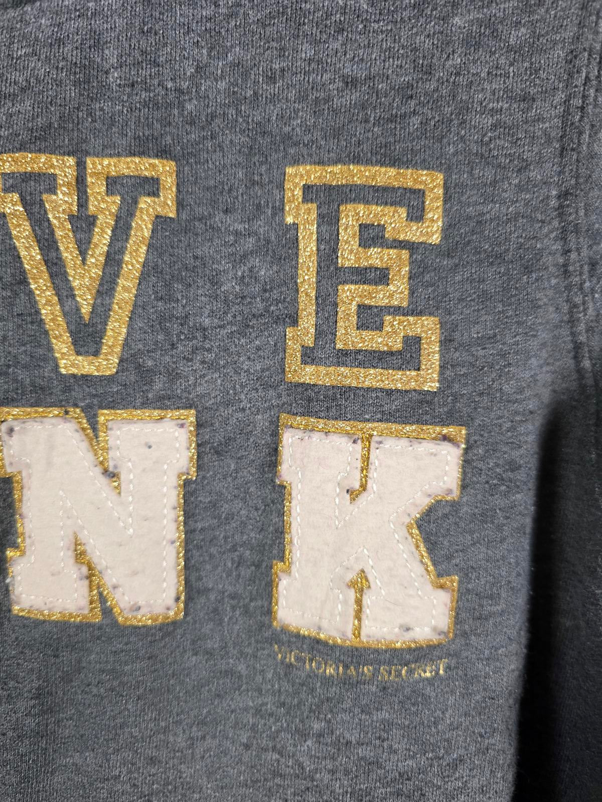 Victorias Secret Pink FAVORITE SWEATS y2k Vintage LARGE Embroidered UNIVERSITY