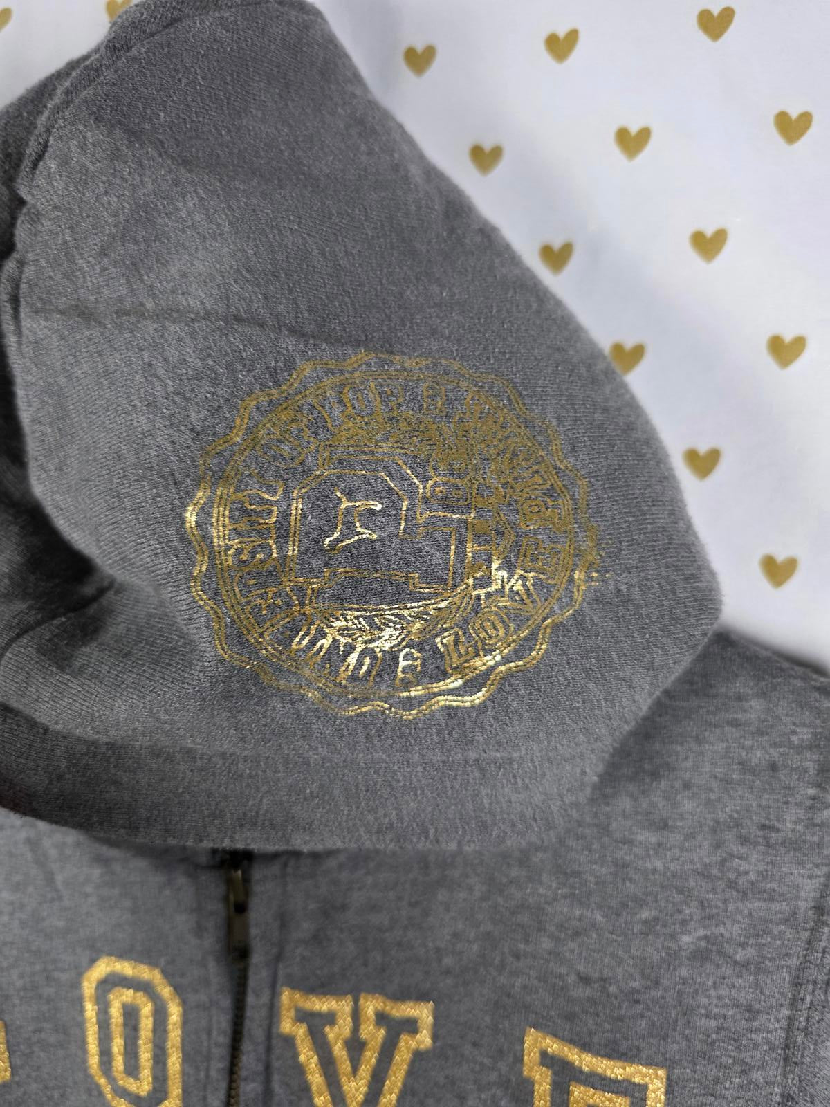 Victorias Secret Pink FAVORITE SWEATS y2k Vintage LARGE Embroidered UNIVERSITY