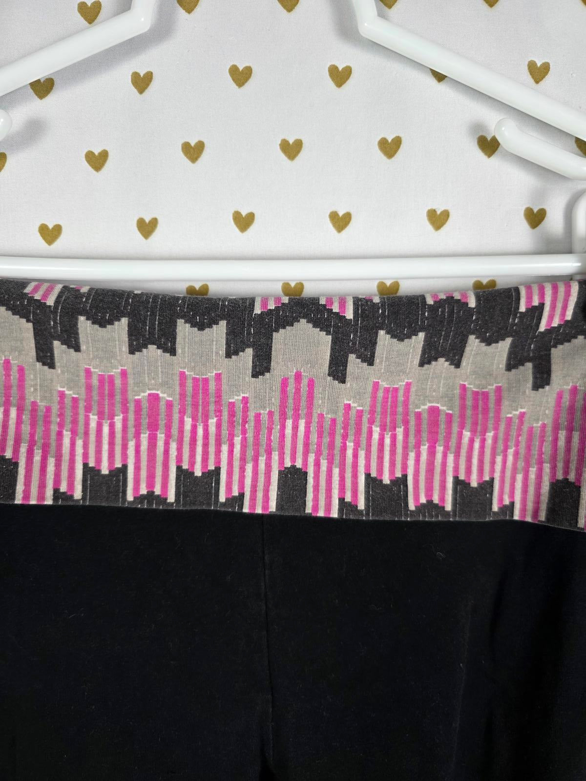 Victorias Secret AZTEC Vintage Y2K FOLDOVER Full Skinny Yoga Pants SMALL