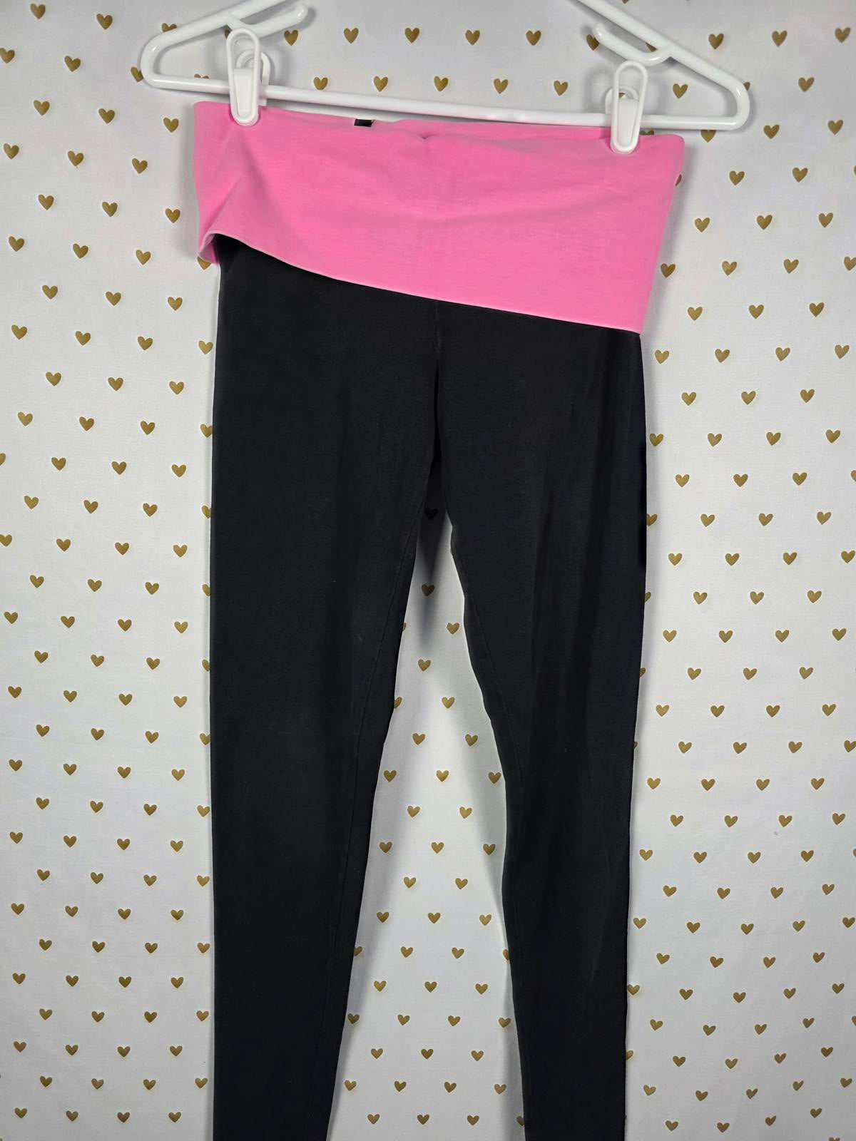 Victorias Secret PINK VINTAGE y2k Foldover Yoga Glitter Logo Pants XS