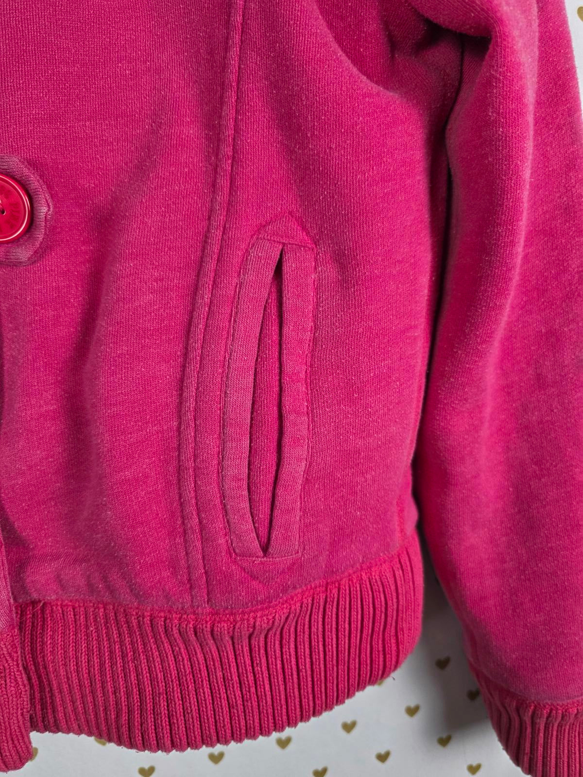 Victorias Secret Pink GRAIL Fur Lined LOVE Hoodie Double Breasted Y2K VTG jacket