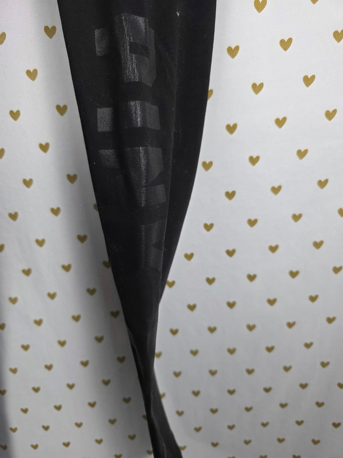 Victorias Secret PINK LEOPARD CHEETAH reversible FOLDOVER Leggings Yoga MEDIUM