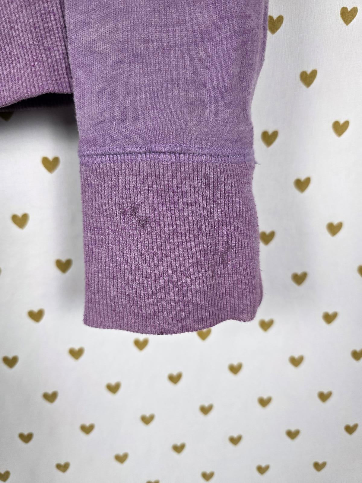 Victoria Secret Supermodel WING Essential I Love Rhinestone Purple Medium Hoodie
