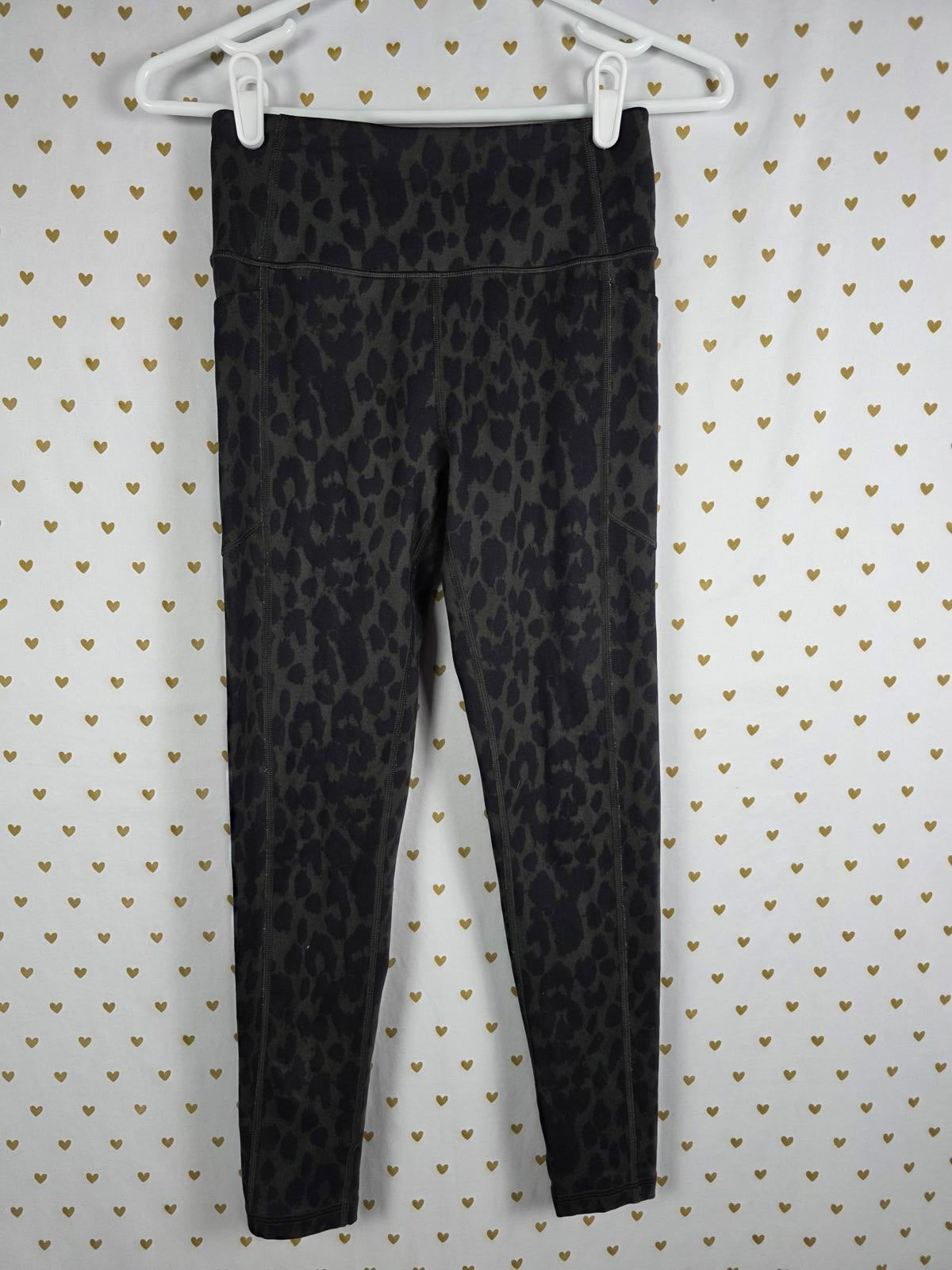 Victorias Secret Leopard Cheetah Yoga Pants Leggings Active Sz 4