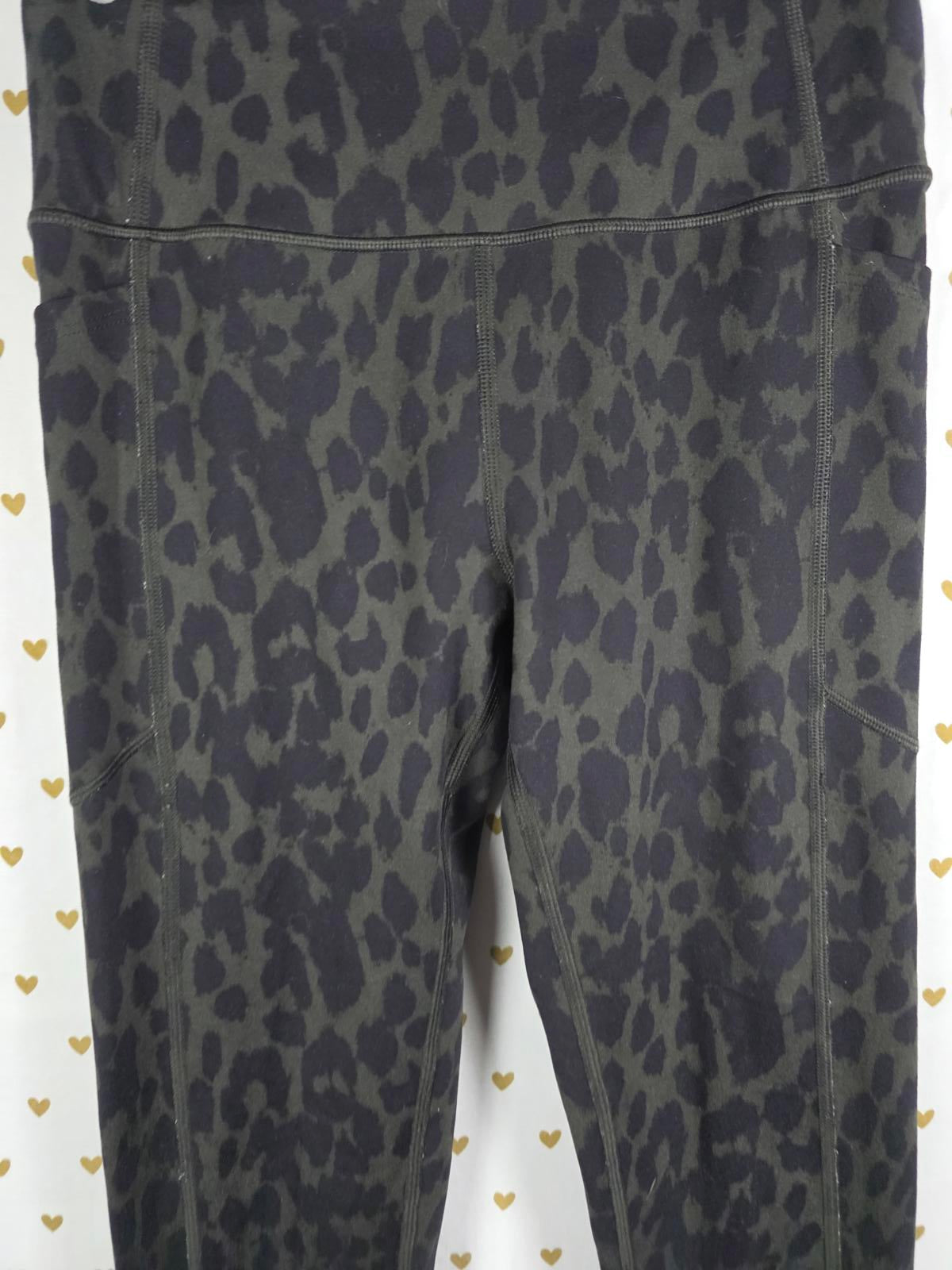 Victorias Secret Leopard Cheetah Yoga Pants Leggings Active Sz 4