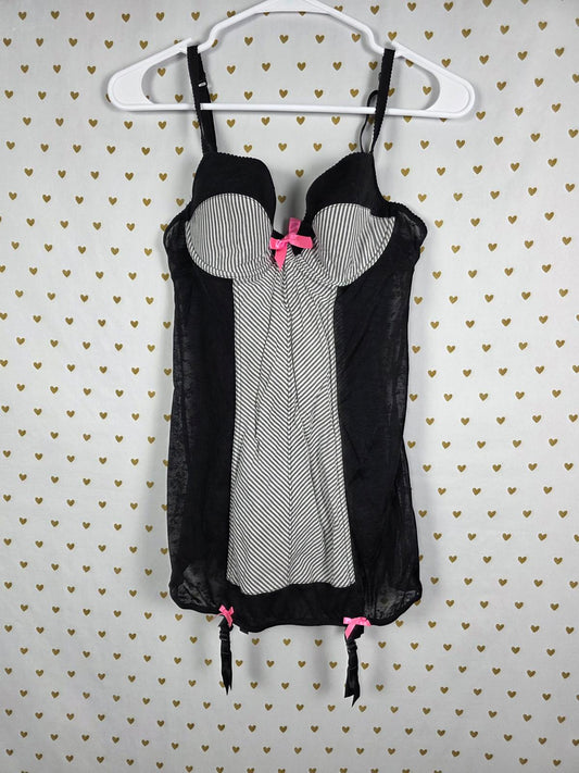 SEXY LITTLE THINGS Large Sexy Coquette Lingerie Push Up Bustier Top Underwire