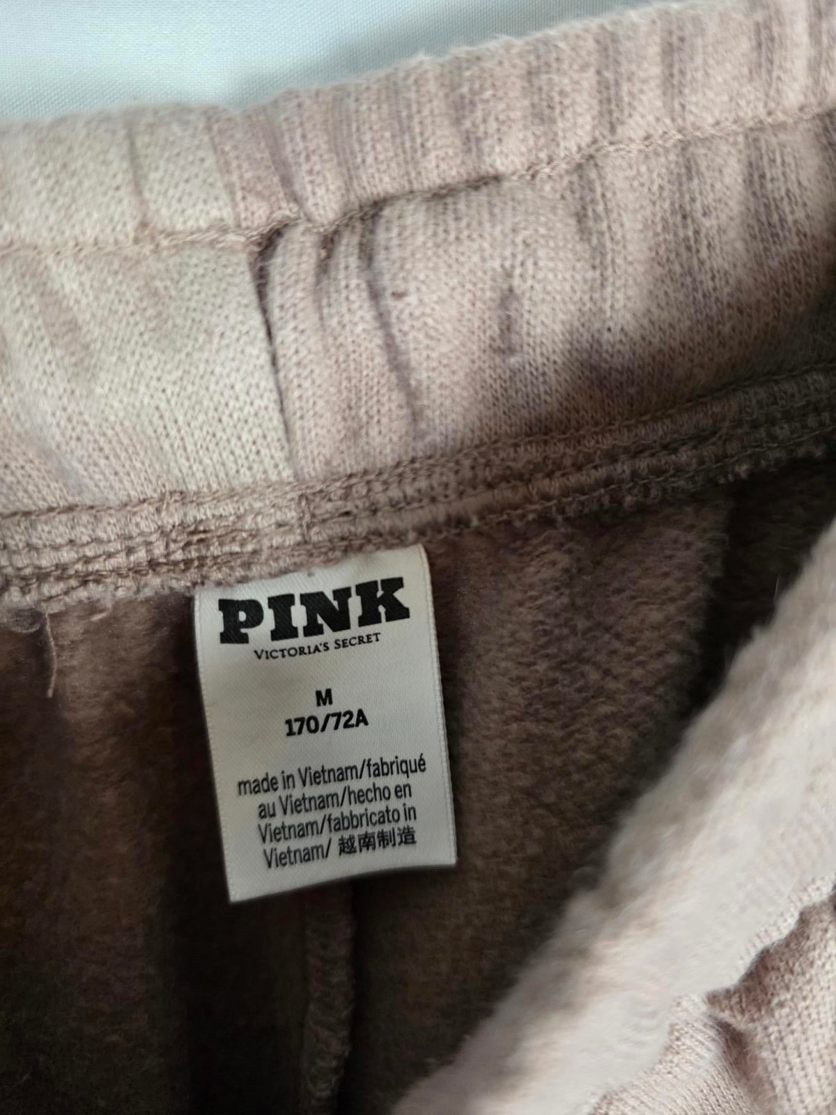 Victorias Secret Pink Sweater Joggers Sweats SET Logo Long Sleeve MEDIUM