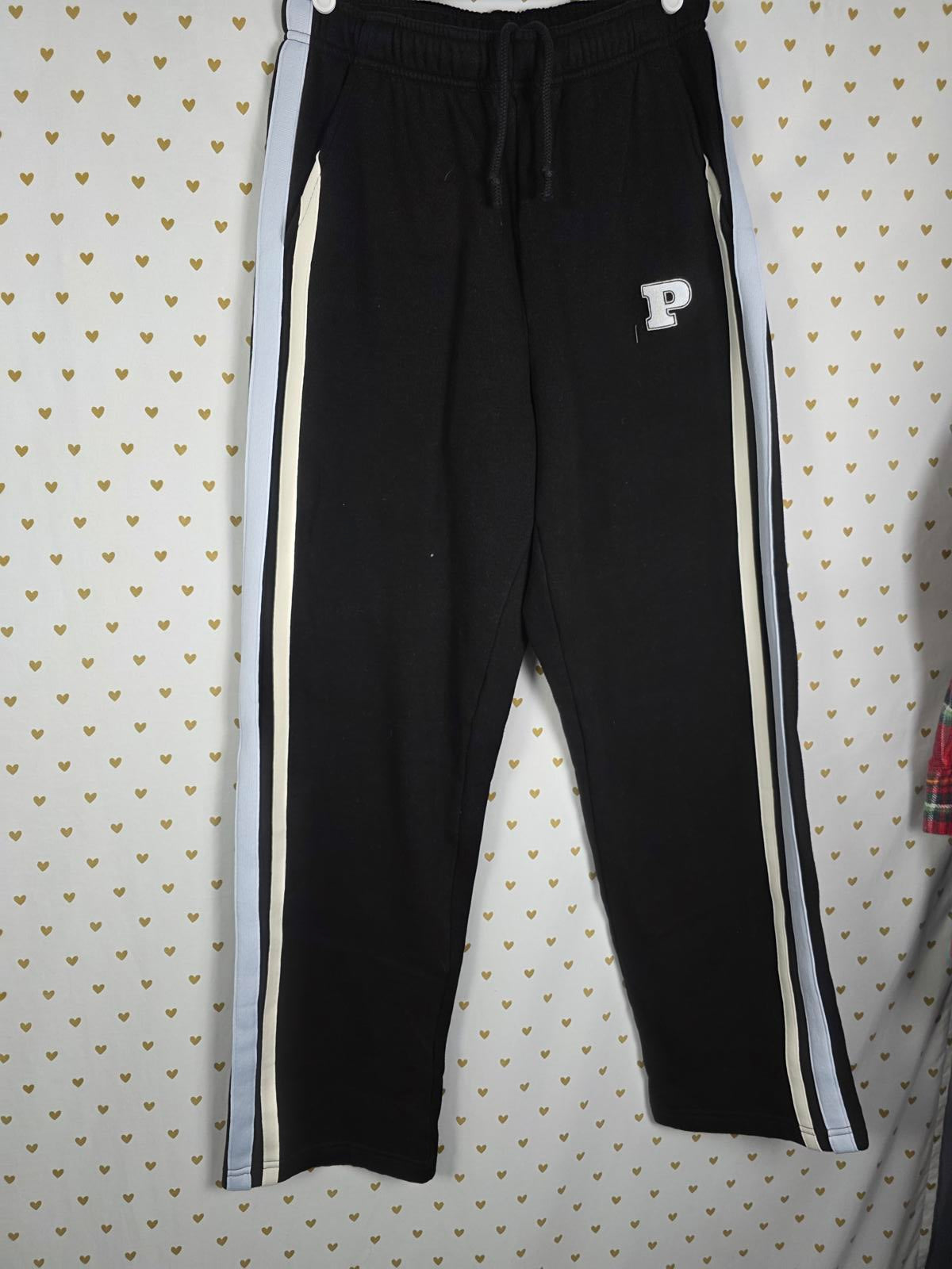 Victorias Secret Pink Ivy Campus Pullover Hoodie Sweater Joggers Sweatpants MED