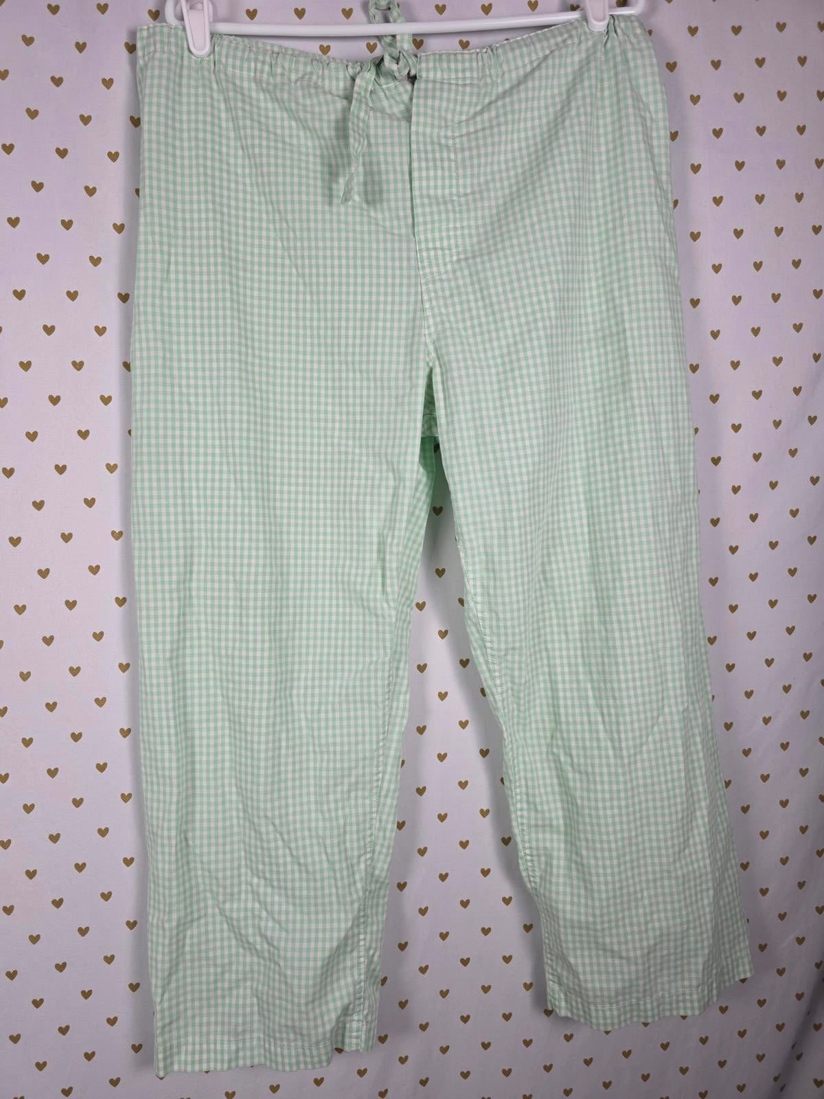 Victorias Secret VINTAGE Plaid Gingham Pajama Set Pants Shirt Long Sleeve '99 XS