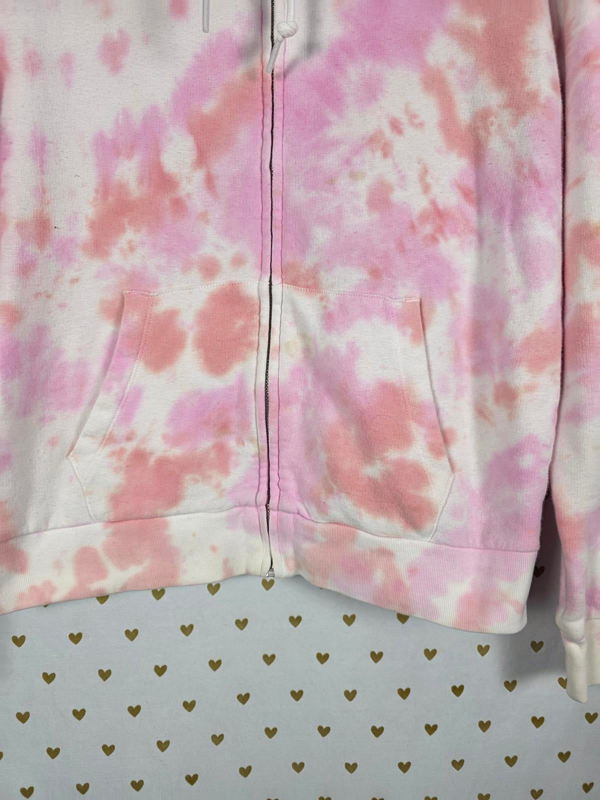 Victorias Secret Pink Tye Dye Full zip Hoodie Jacket Coat XS