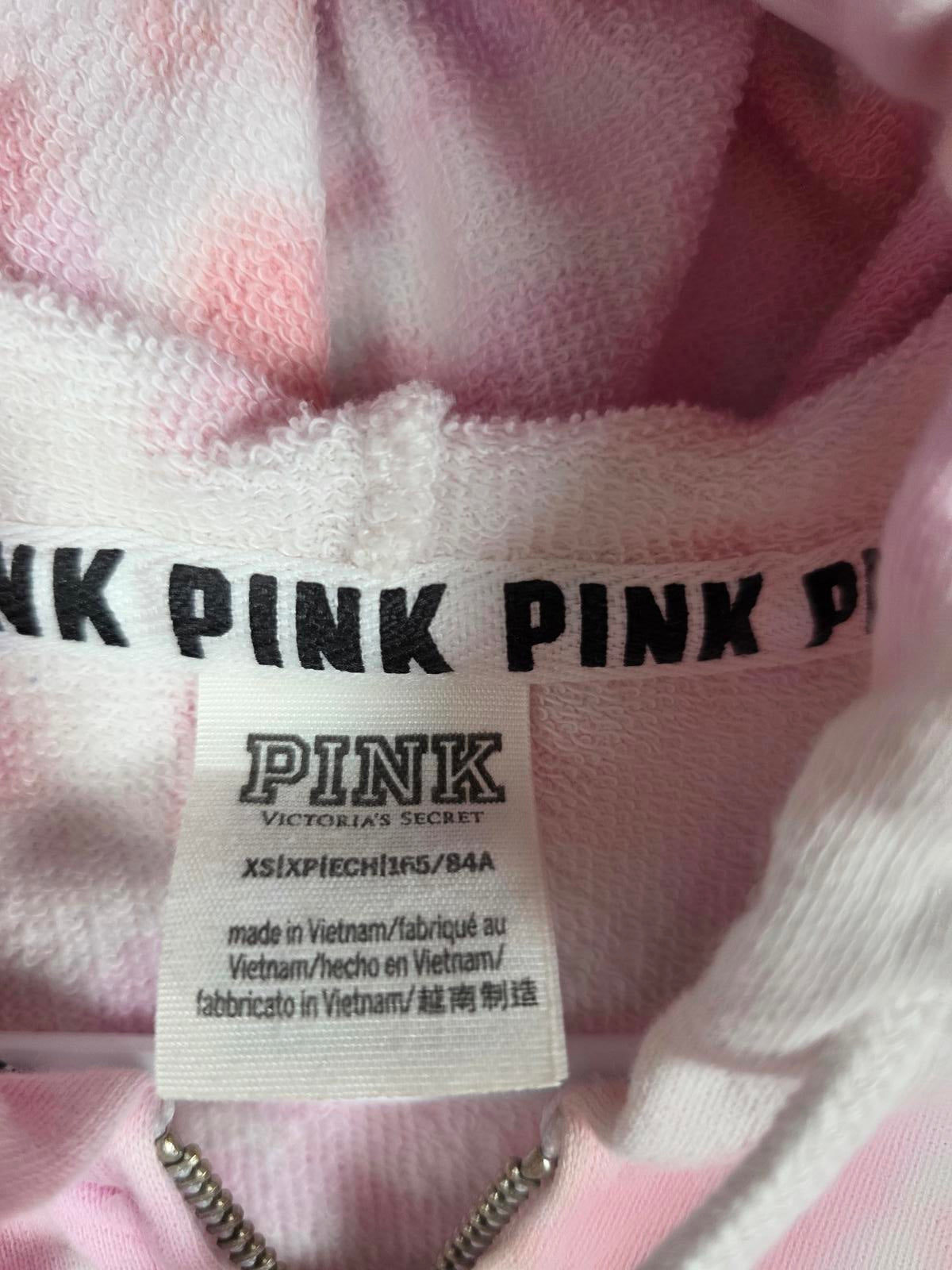 Victorias Secret Pink Tye Dye Full zip Hoodie Jacket Coat XS
