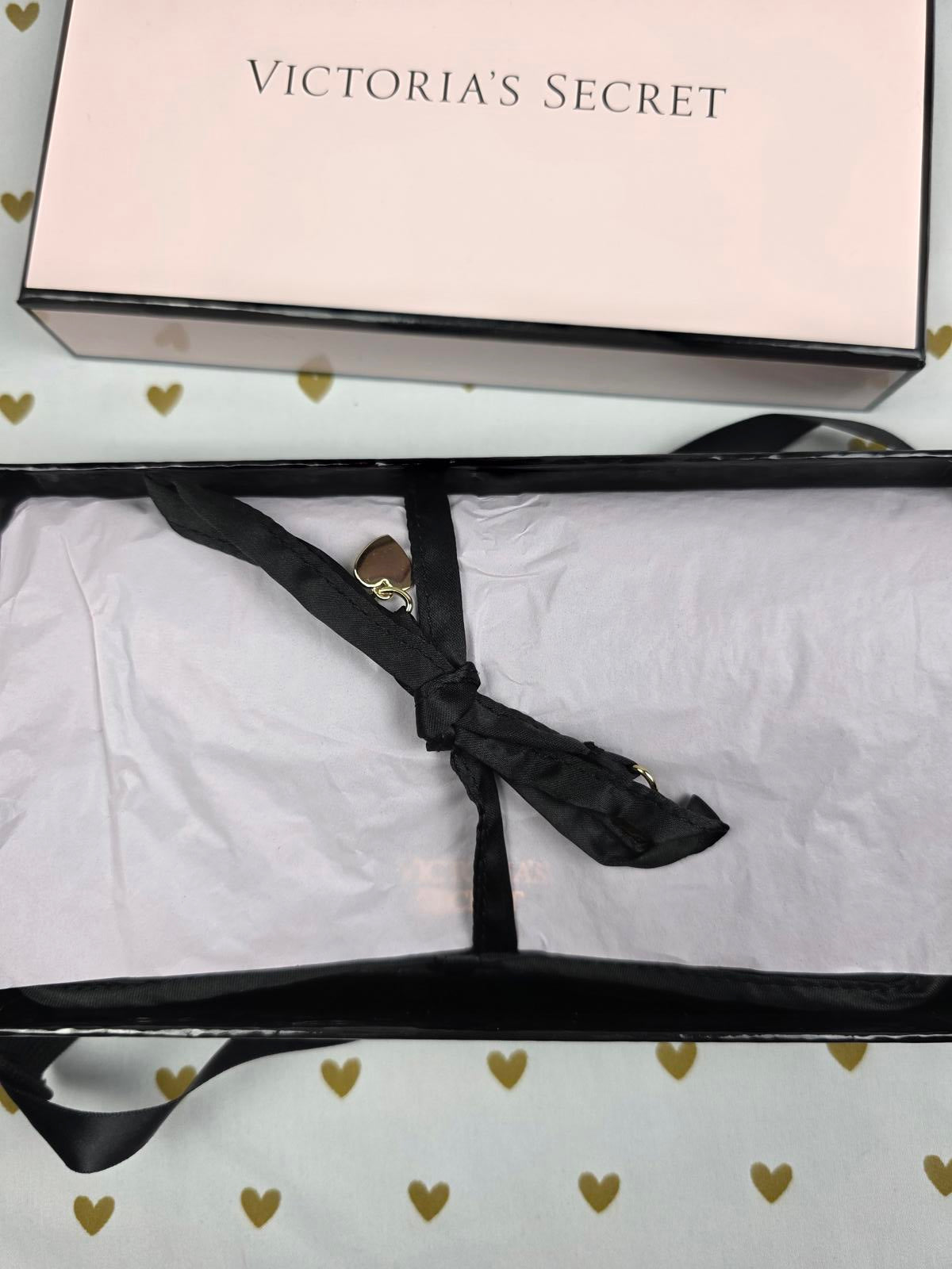 NWT Victoria's Secret Black Limited Edition Jewelry Travel Case Bag in BOX $65