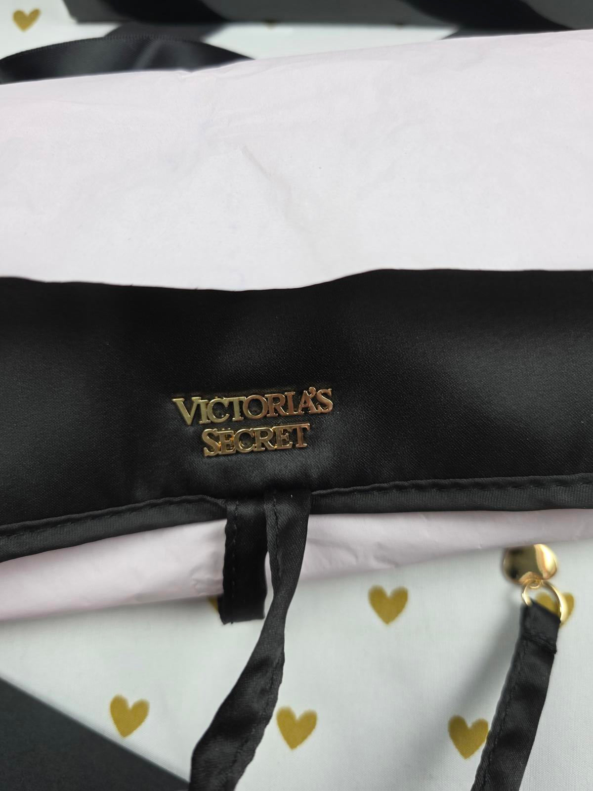 NWT Victoria's Secret Black Limited Edition Jewelry Travel Case Bag in BOX $65