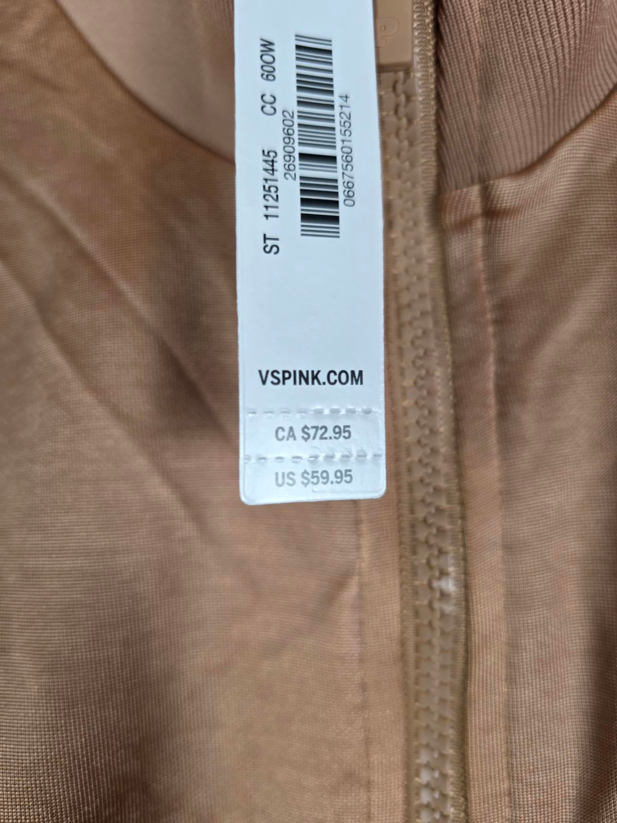 Victorias Secret Pink NEW NWT Track Star Full Zip Jacket MEDIUM