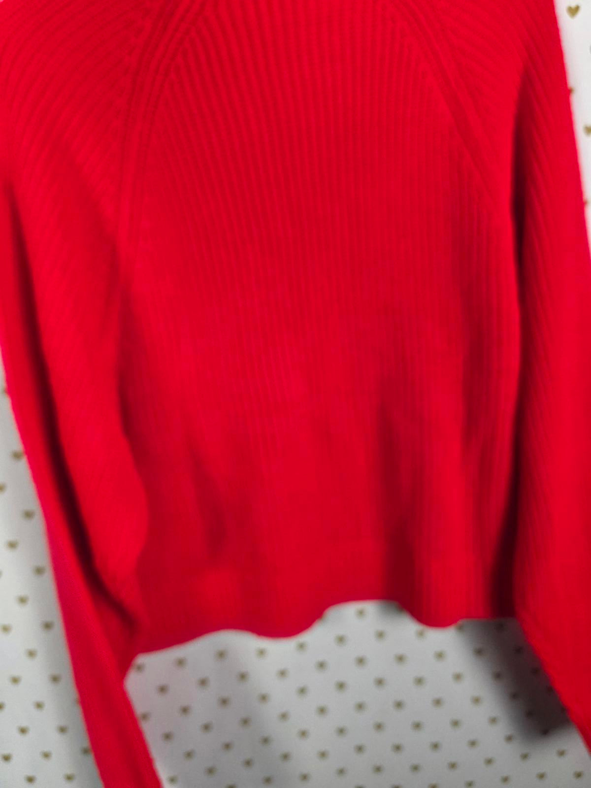 Victorias Secret Pink NEW NWT Varsity Knit Chunky Turtleneck sweater MEDIUM