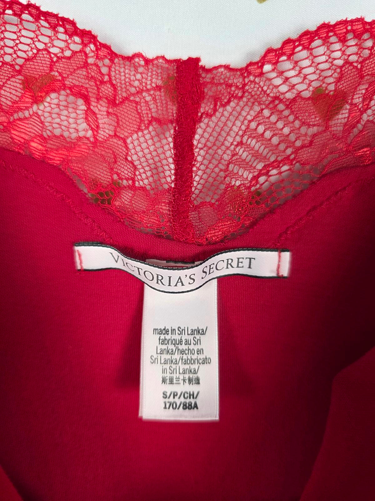 Victorias Secret Red Super Soft Dress Nightie Lingerie Sleep SMALL
