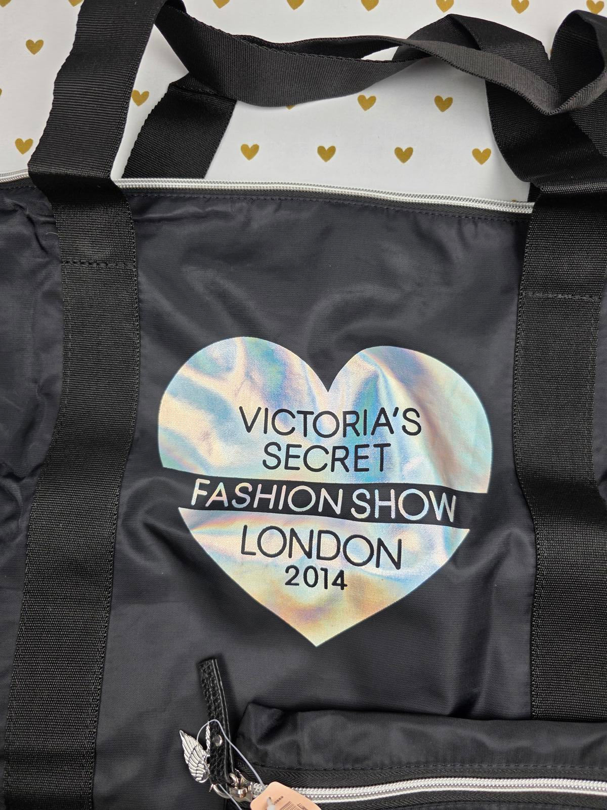 Victoria's Secret NEW NWT LONDON FASHION SHOW Duffle Bag Tote WINGS Pouch