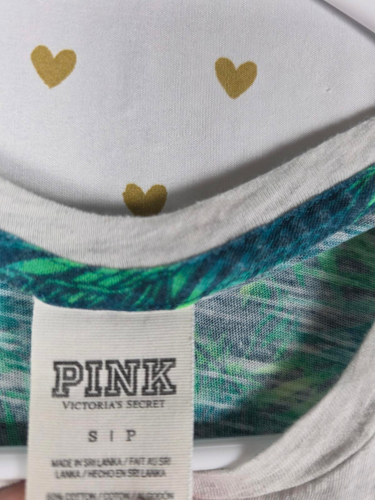 Victorias Secret PINK Hawaiian Accent Pocket Tank Top SMALL