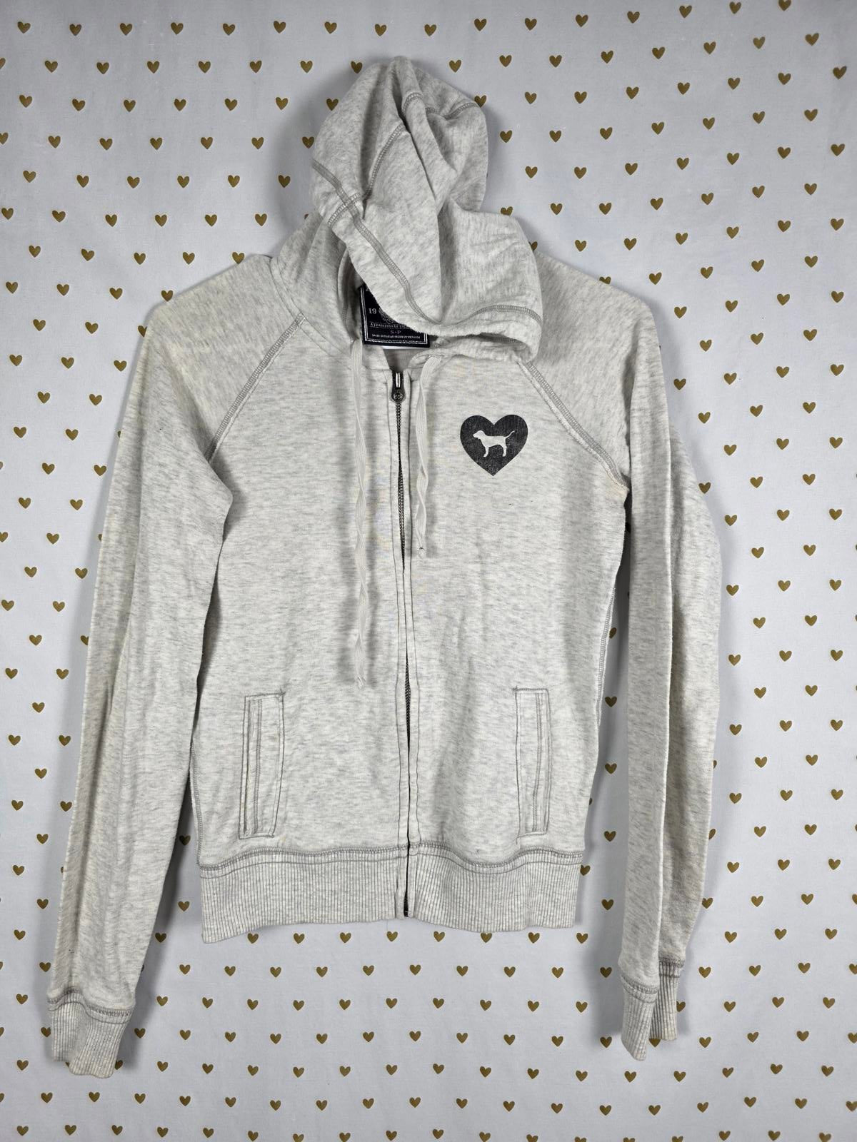 Victorias Secret Pink AMAZING Vintage Full Zip Hoodie Jacket Coat SMALL