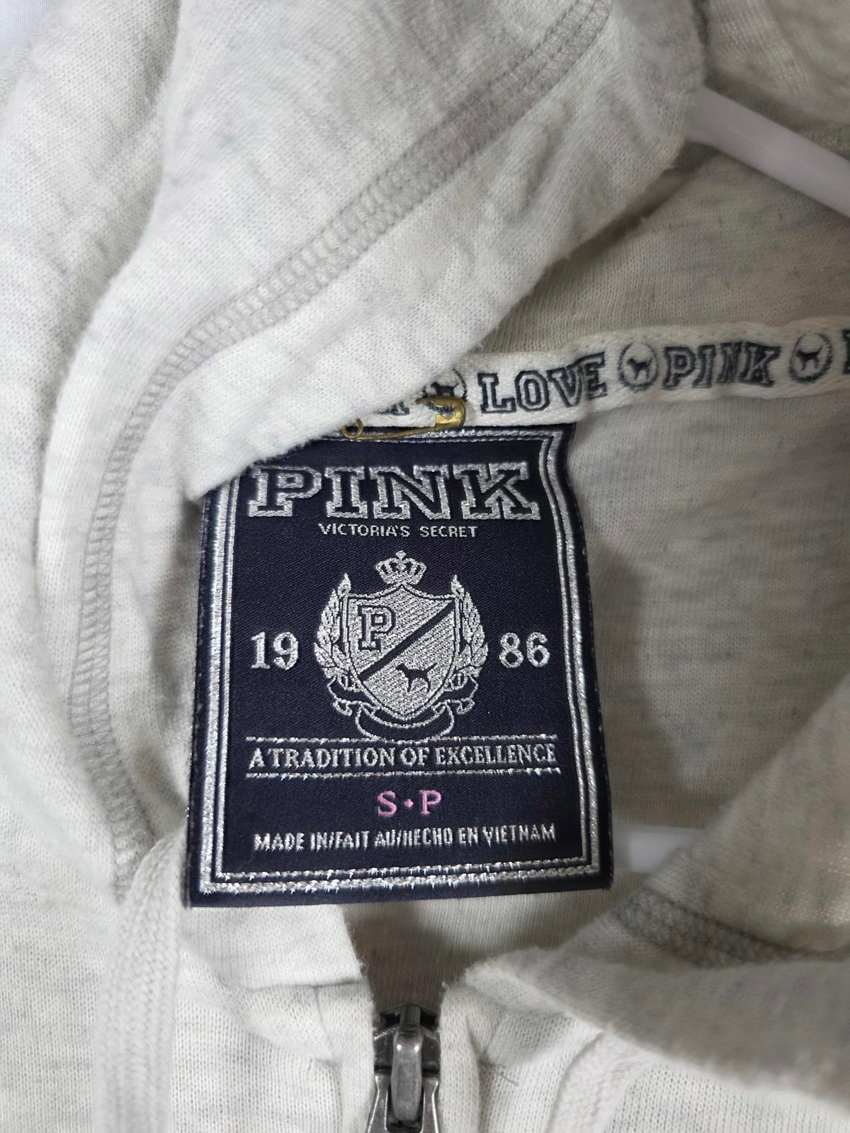 Victorias Secret Pink AMAZING Vintage Full Zip Hoodie Jacket Coat SMALL