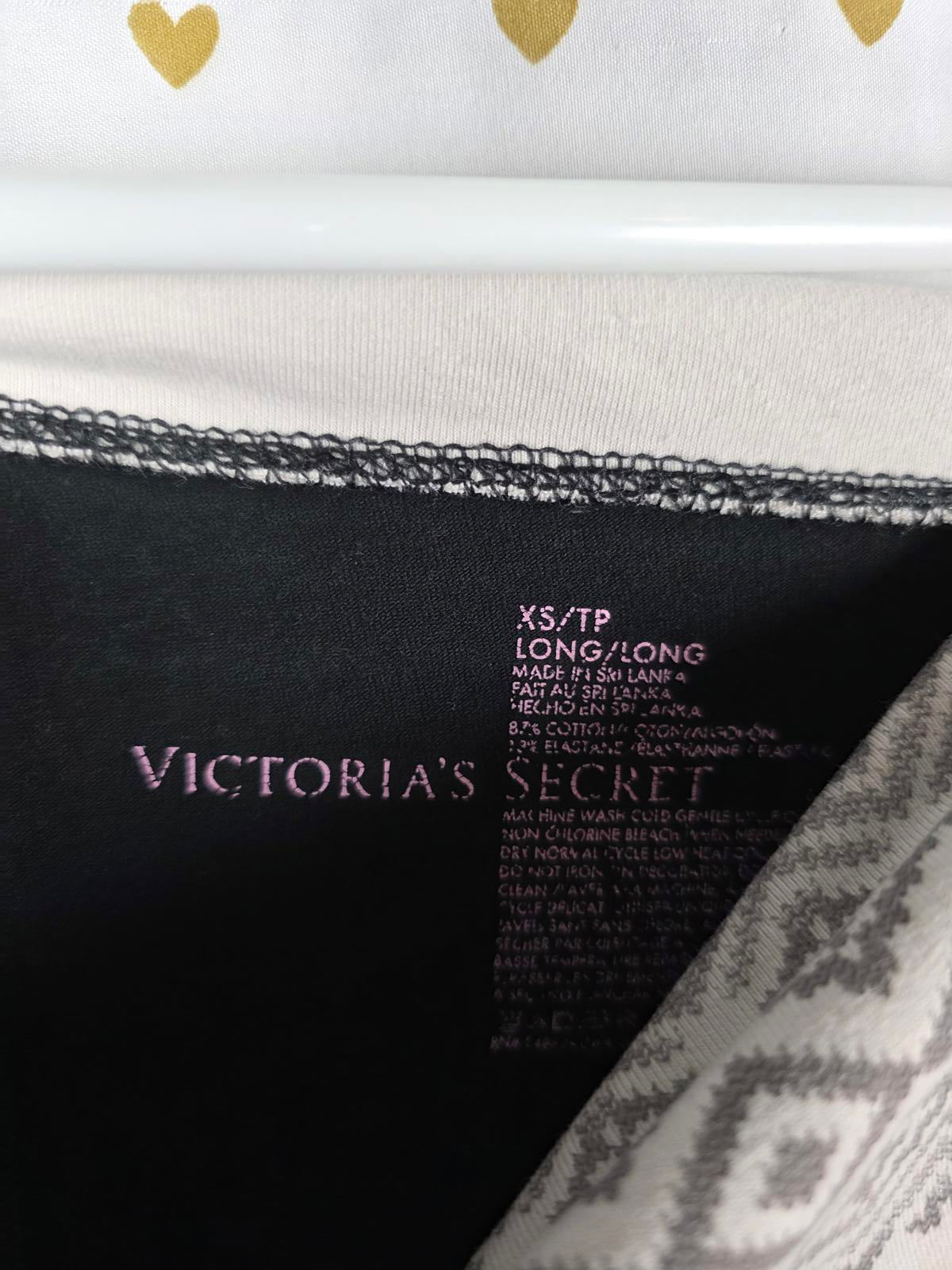 Victorias Secret Geometric FOLDOVER XS Long Yoga Pants Skinny
