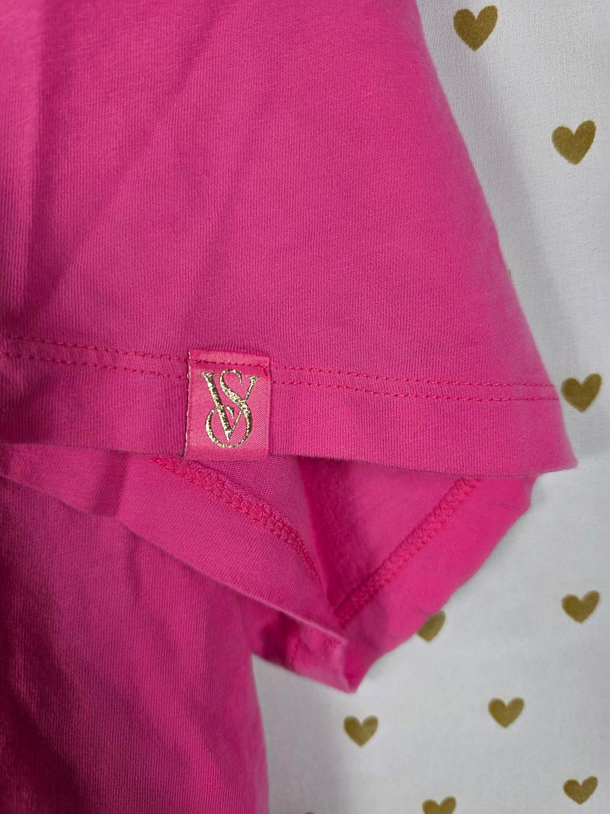 Victorias Secret Oversized XXL 2X PINK Tee Shirt Soft
