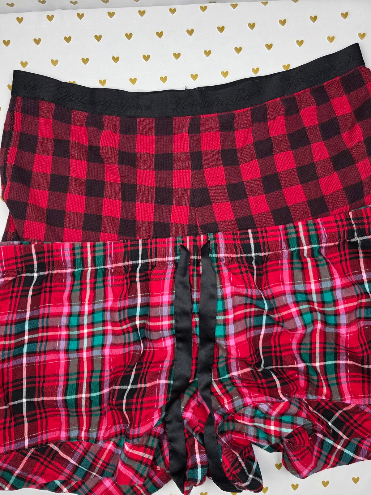 Victorias Secret PINK Lot of 2 2X XXL Sleep Shorts Boxers Pajama Bottoms