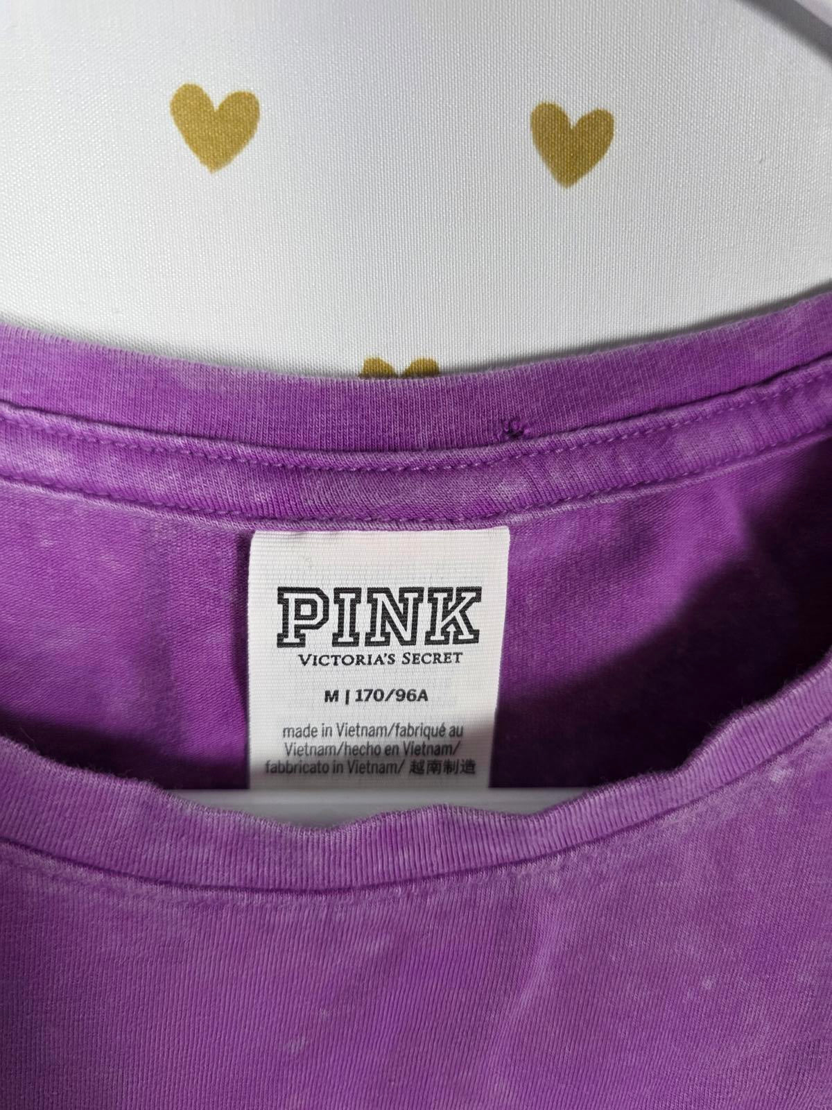 Victorias Secret PINK Purple Cinched T Shirt Dress Sleeveless Medium