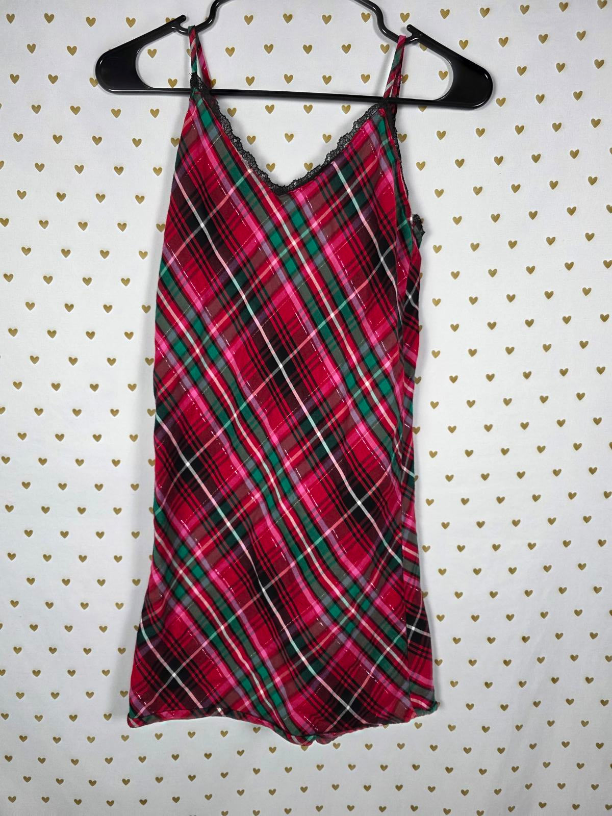 Victorias Secret Plaid Pajama Sleep Dress Nightie PJ XS