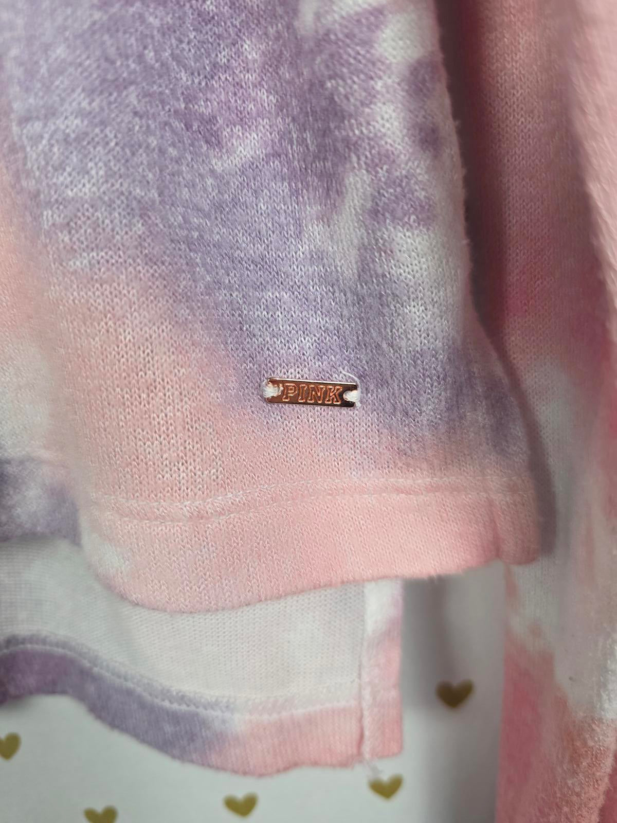 Victorias Secret Pink Tye Dye Hoodie Pullover Sweater Shirt XS