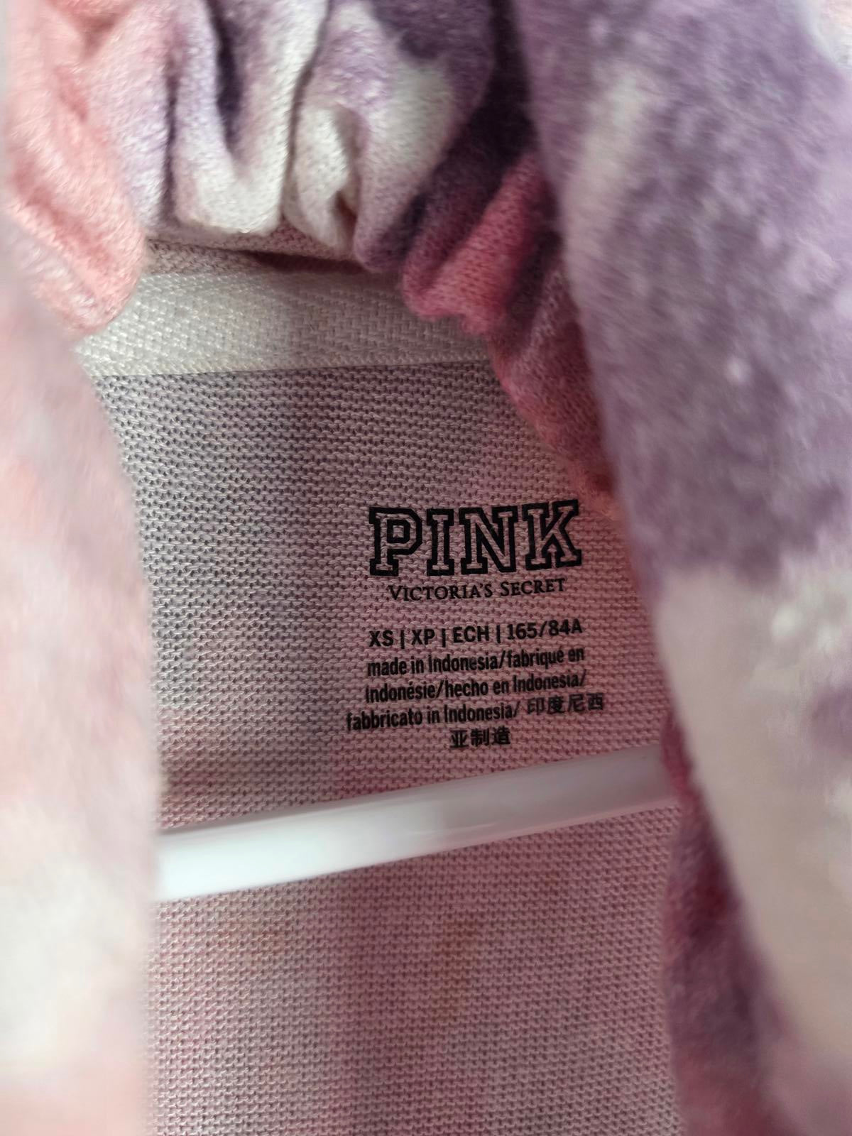 Victorias Secret Pink Tye Dye Hoodie Pullover Sweater Shirt XS