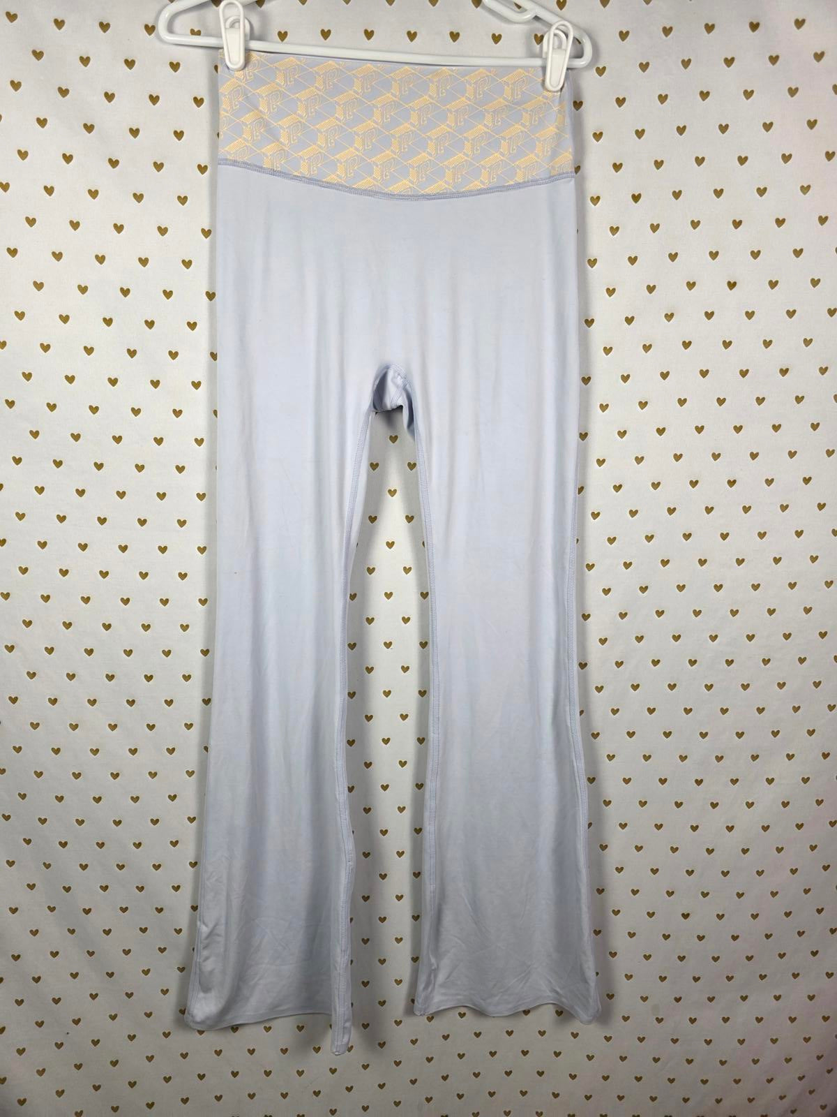 Victorias Secret PINK NEW Nwt Light Blue high Rise flare leggings LARGE