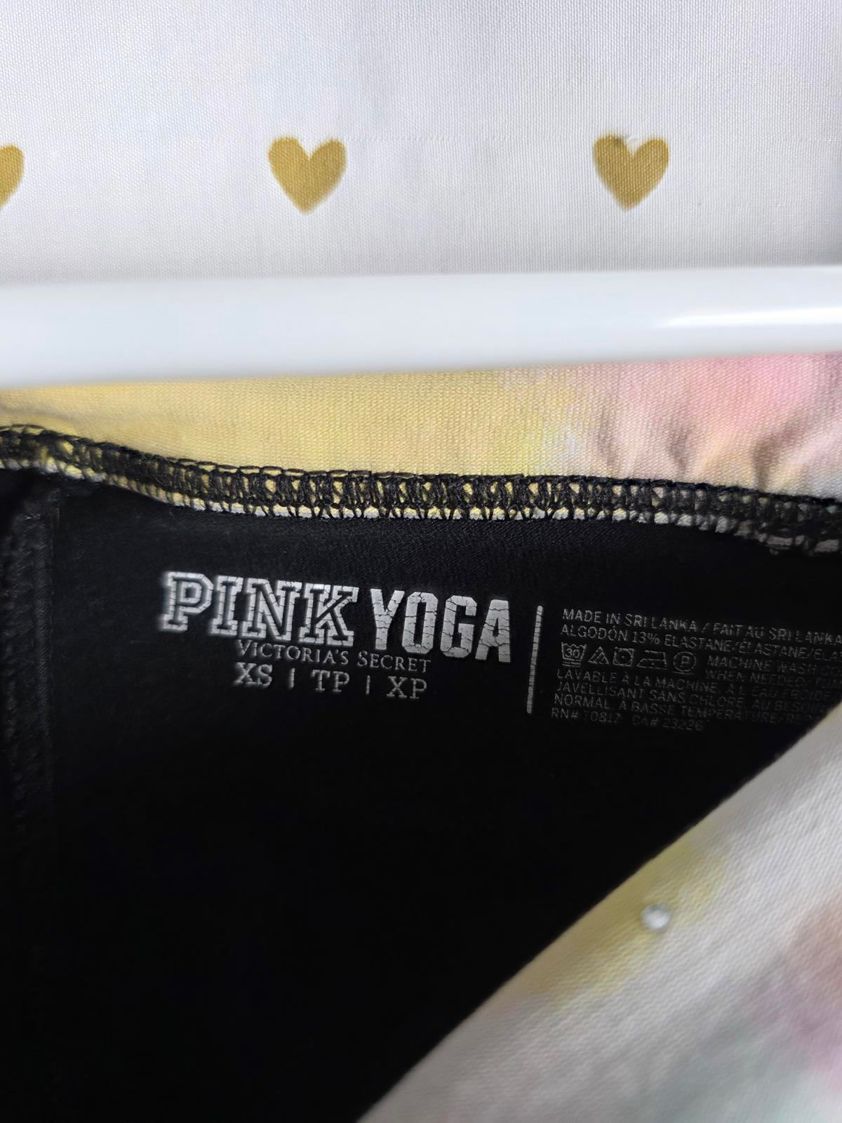 Victorias Secret PINK Vintage Y2K Foldover Bling Studded Yoga Pants Capri XS