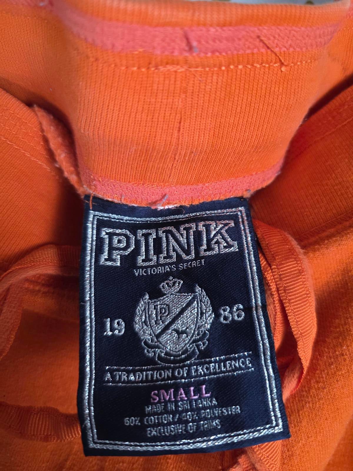Victorias Secret Pink Vintage Hoodie Joggers SET y2k SMALL Jacket Pants Patches