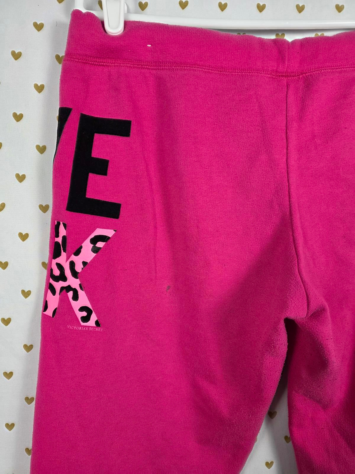 Victorias Secret Pink RARE VINTAGE Cheetah Print SET Sweater Joggers Sweatpants