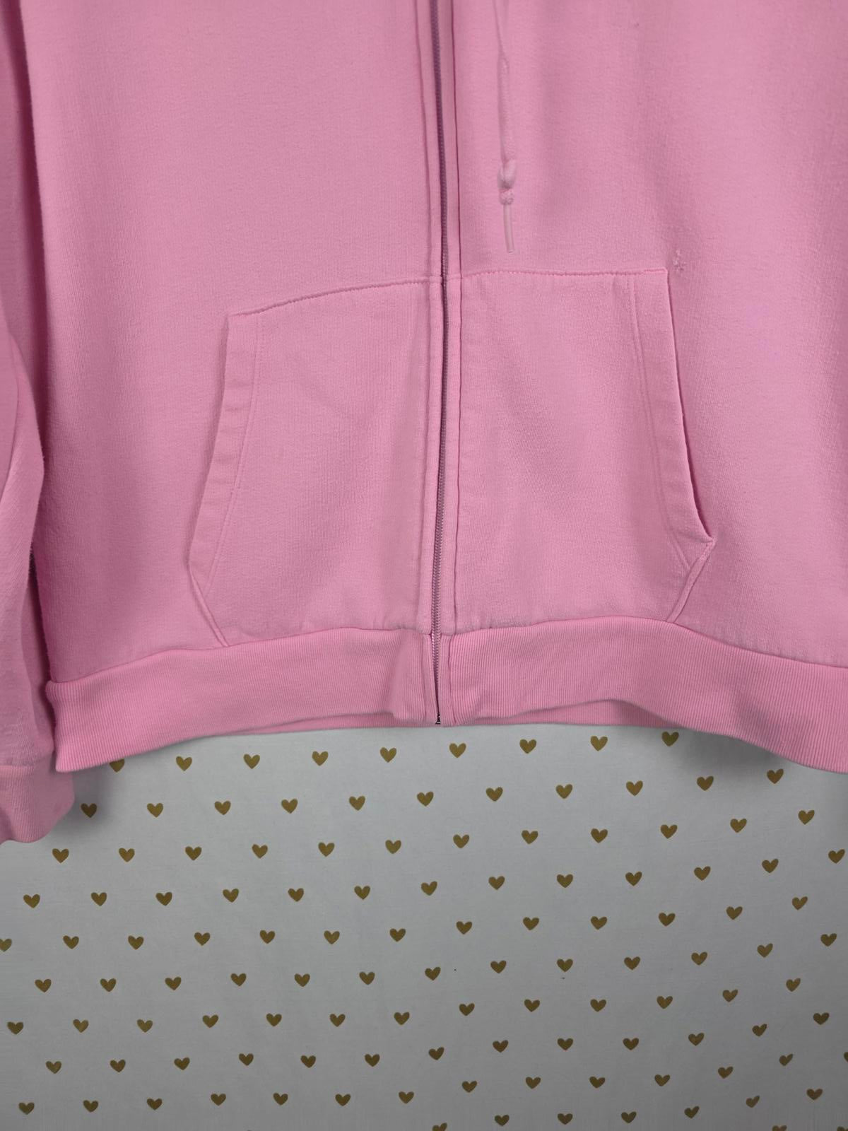 Victorias Secret Pink LOVE Originals CAMPUS Hoodie Pullover Sweater L