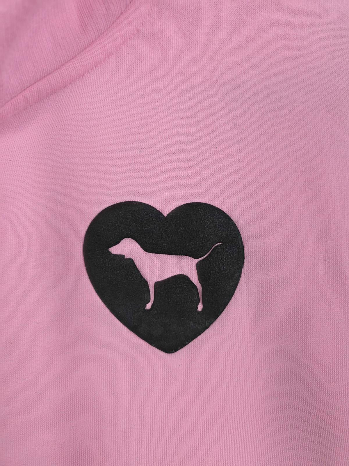 Victorias Secret Pink LOVE Originals CAMPUS Hoodie Pullover Sweater L