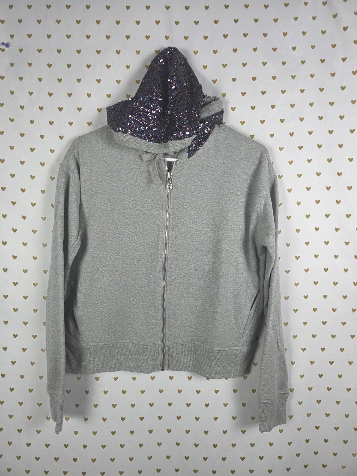 Victorias Secret Pink BLING SEQUIN Fashion Show LONDON 2014 Hoodie Jacket XS