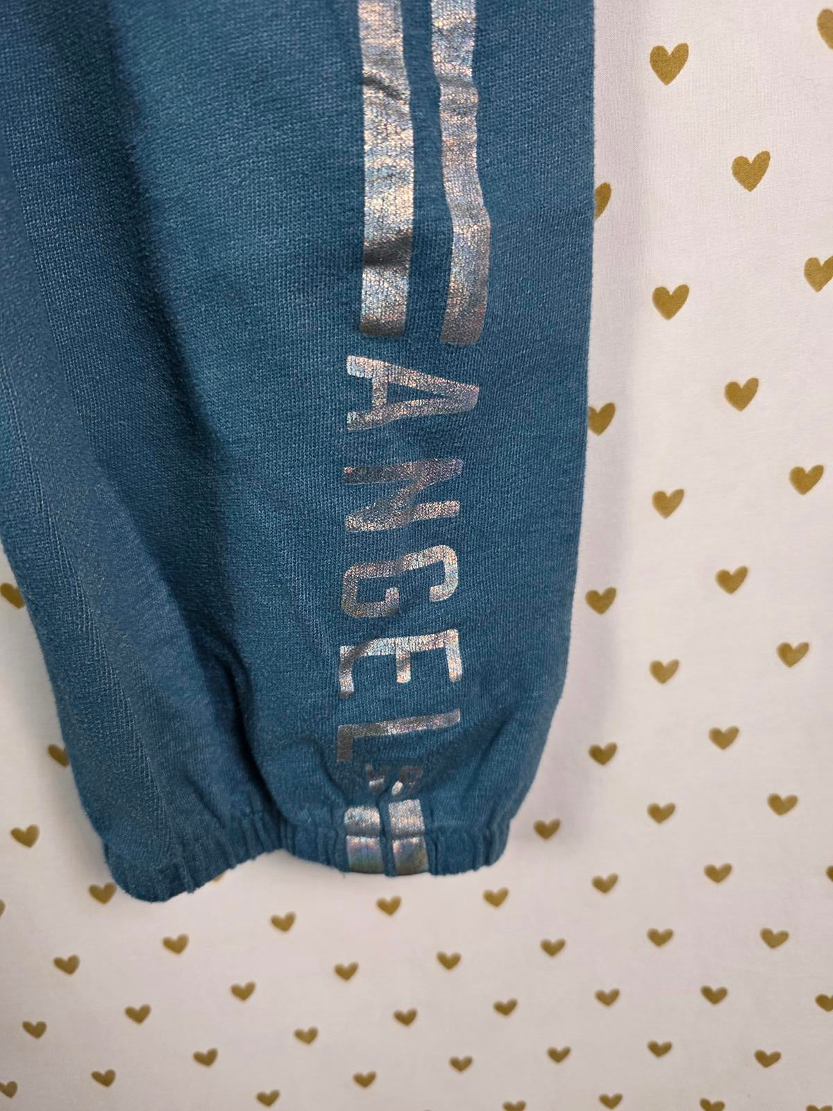 Victorias Secret ANGEL Blue Tapered Capri Joggers sweats sweatpants MEDIUM