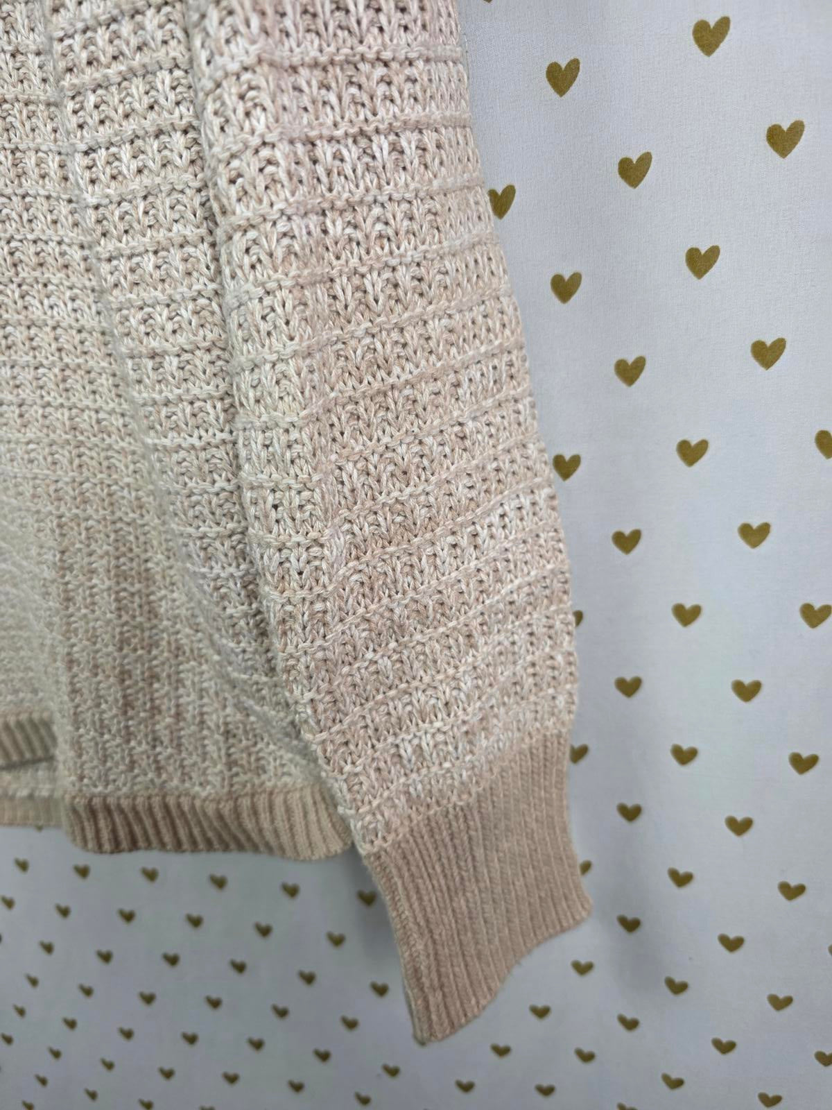 Victorias Secret Beige knit sweater long sleeve MEDIUM stretchy