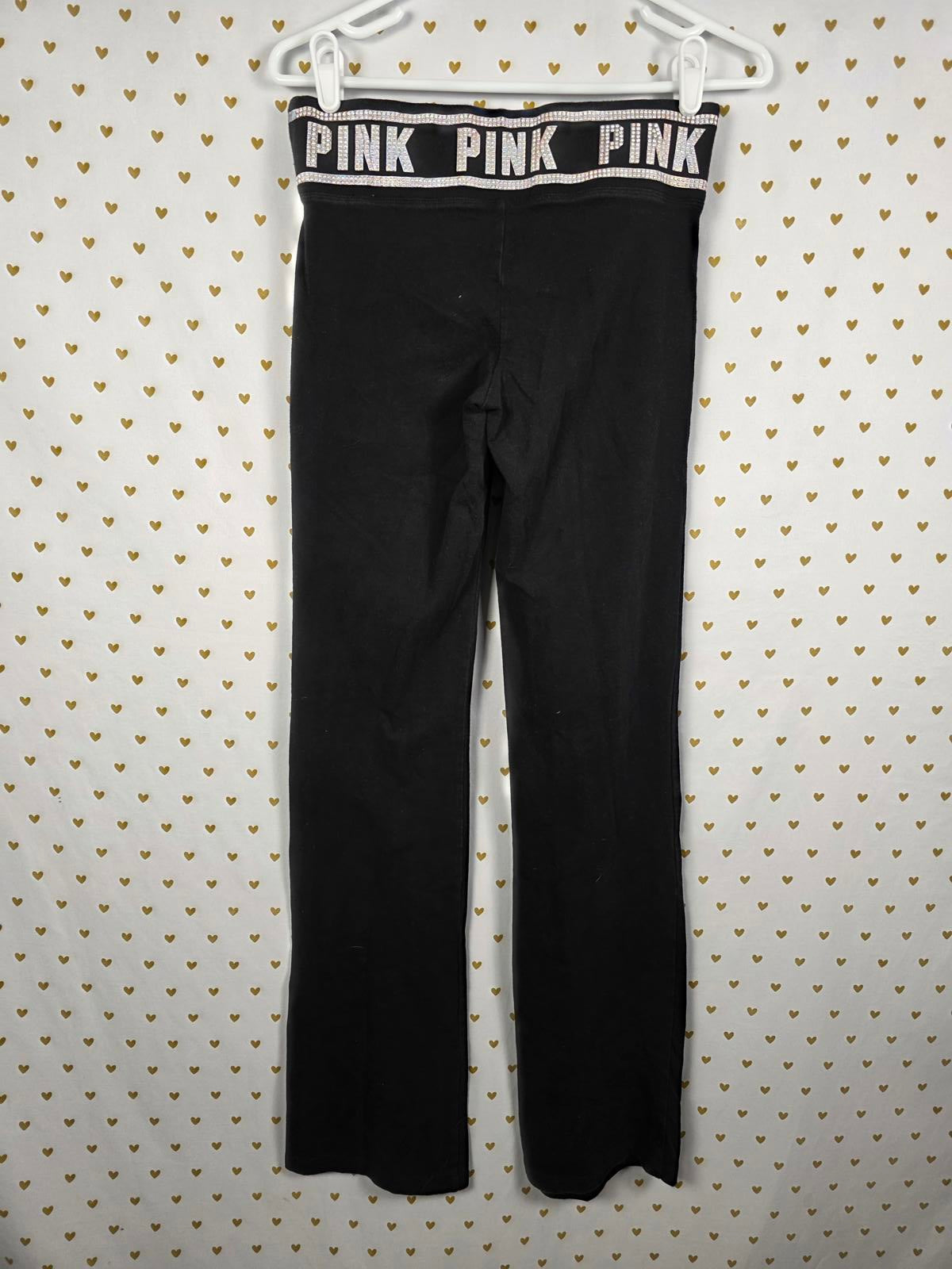 Victorias Secret PINK BLING High Waist Yoga Pants Leggings Studded Small