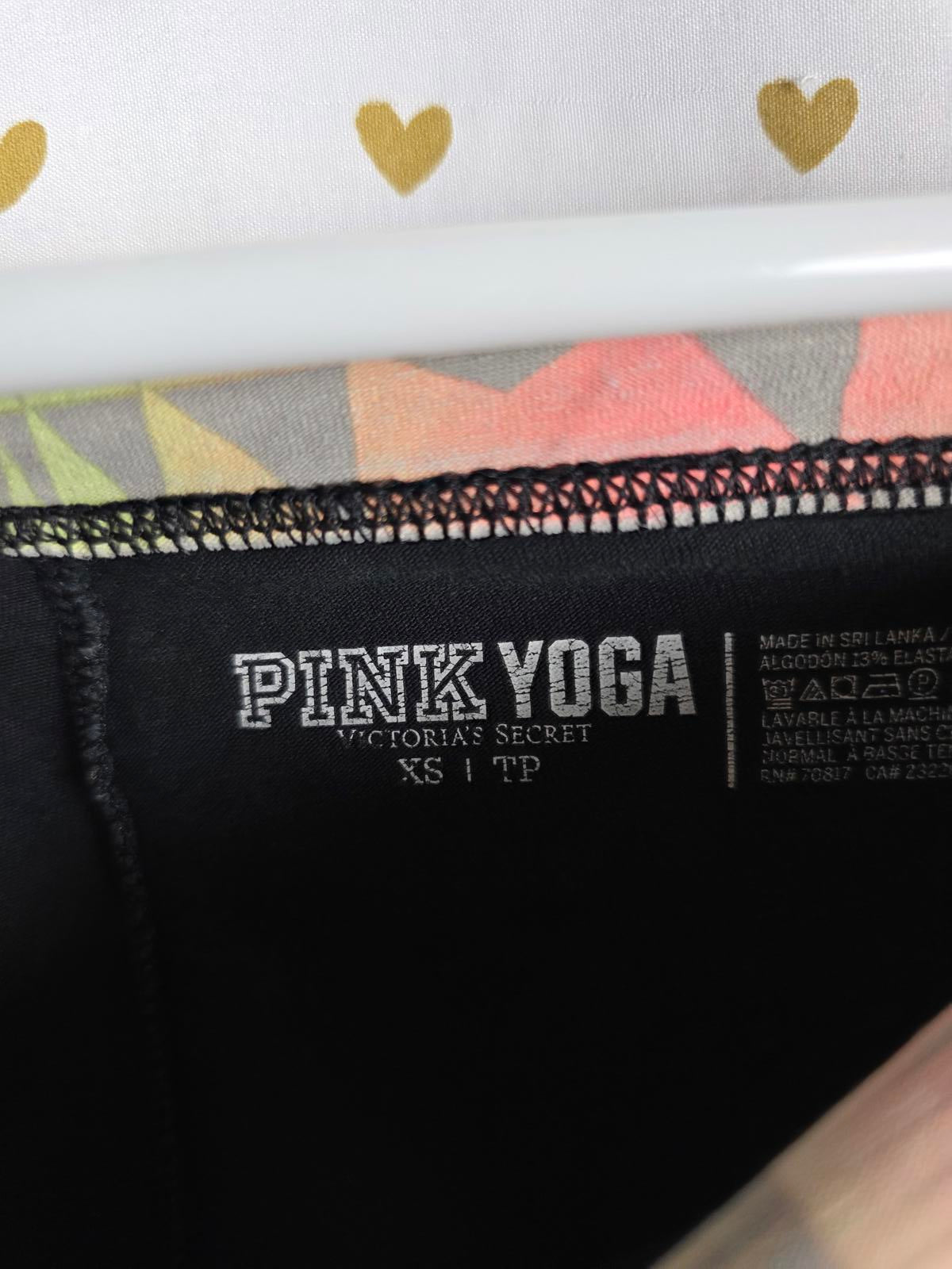 Victorias Secret PINK Aztec Foldover Capri vintage Leggings Yoga Pants XS